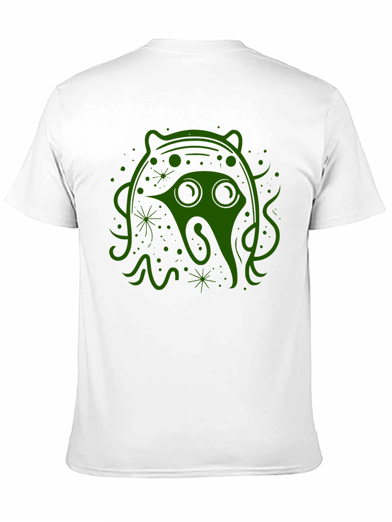 Green Alien Graphic Black Tee