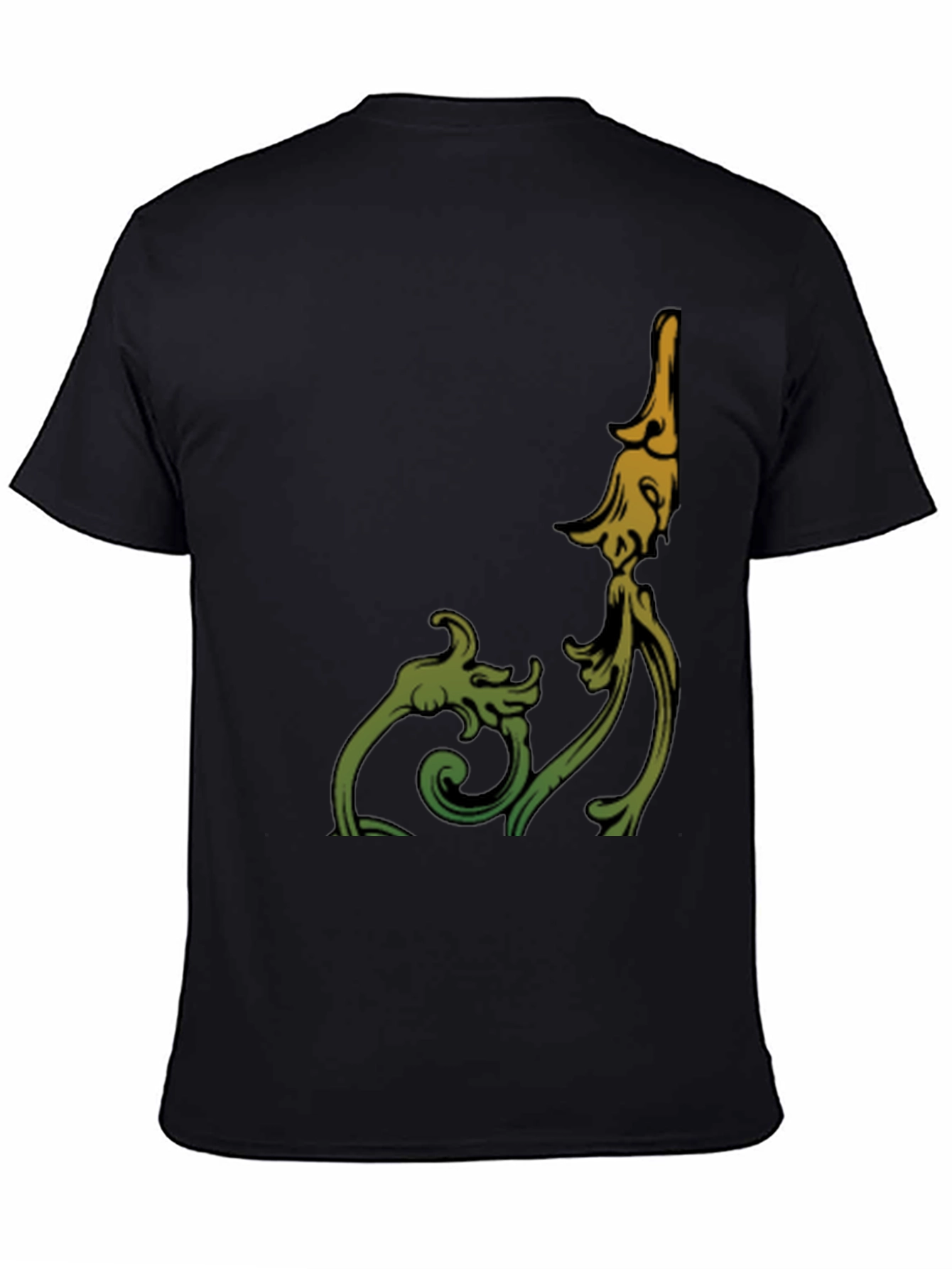 Botanical Graphic Print Tee - Black