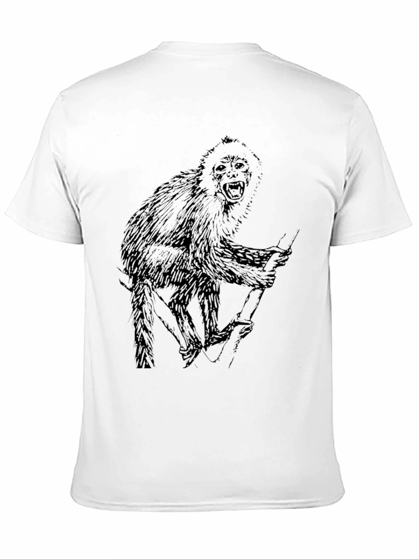 Monkey Graphic Black T-Shirt