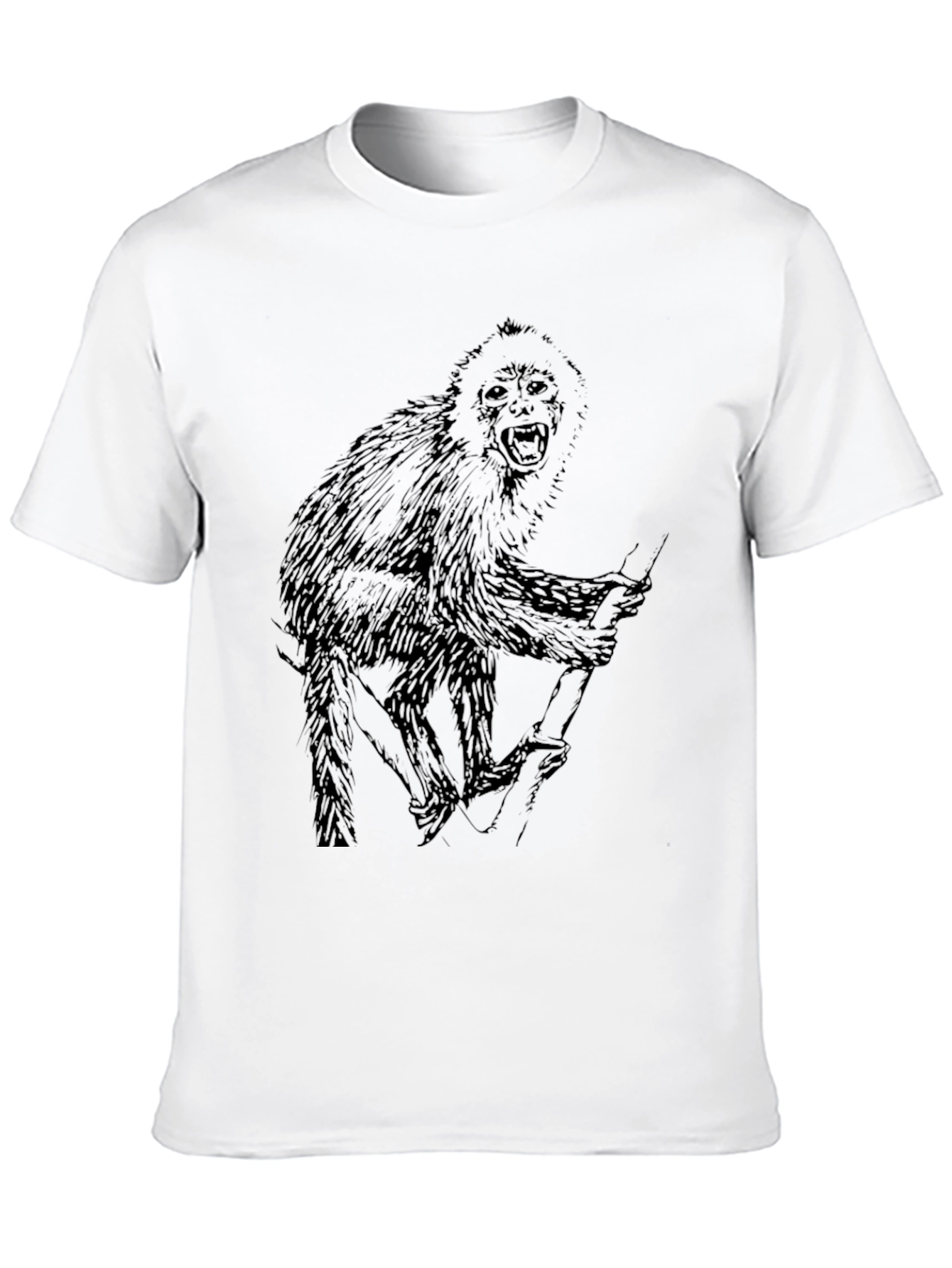 Monkey Graphic Black T-Shirt