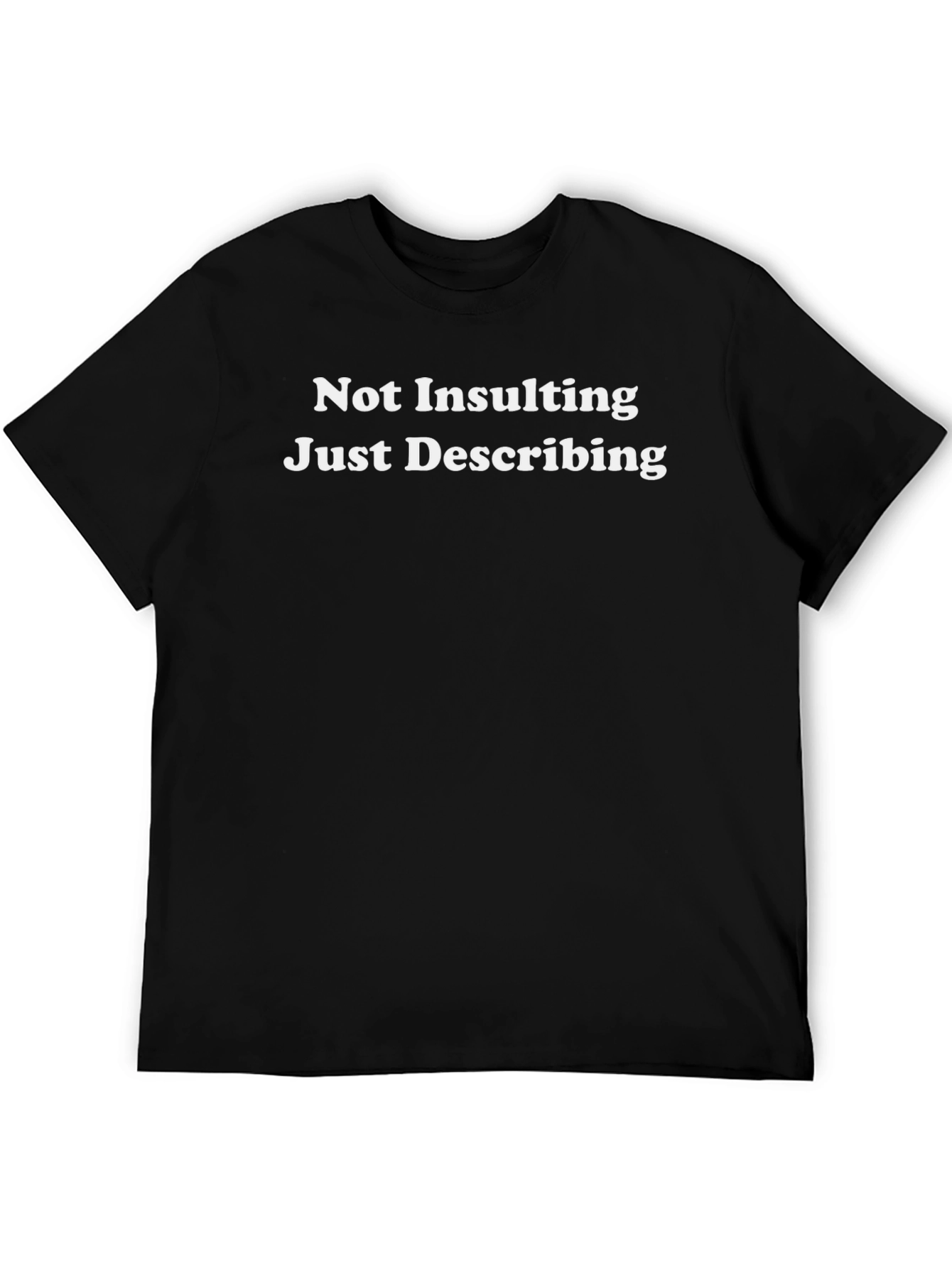 Not Insulting Just Describing Black T-Shirt