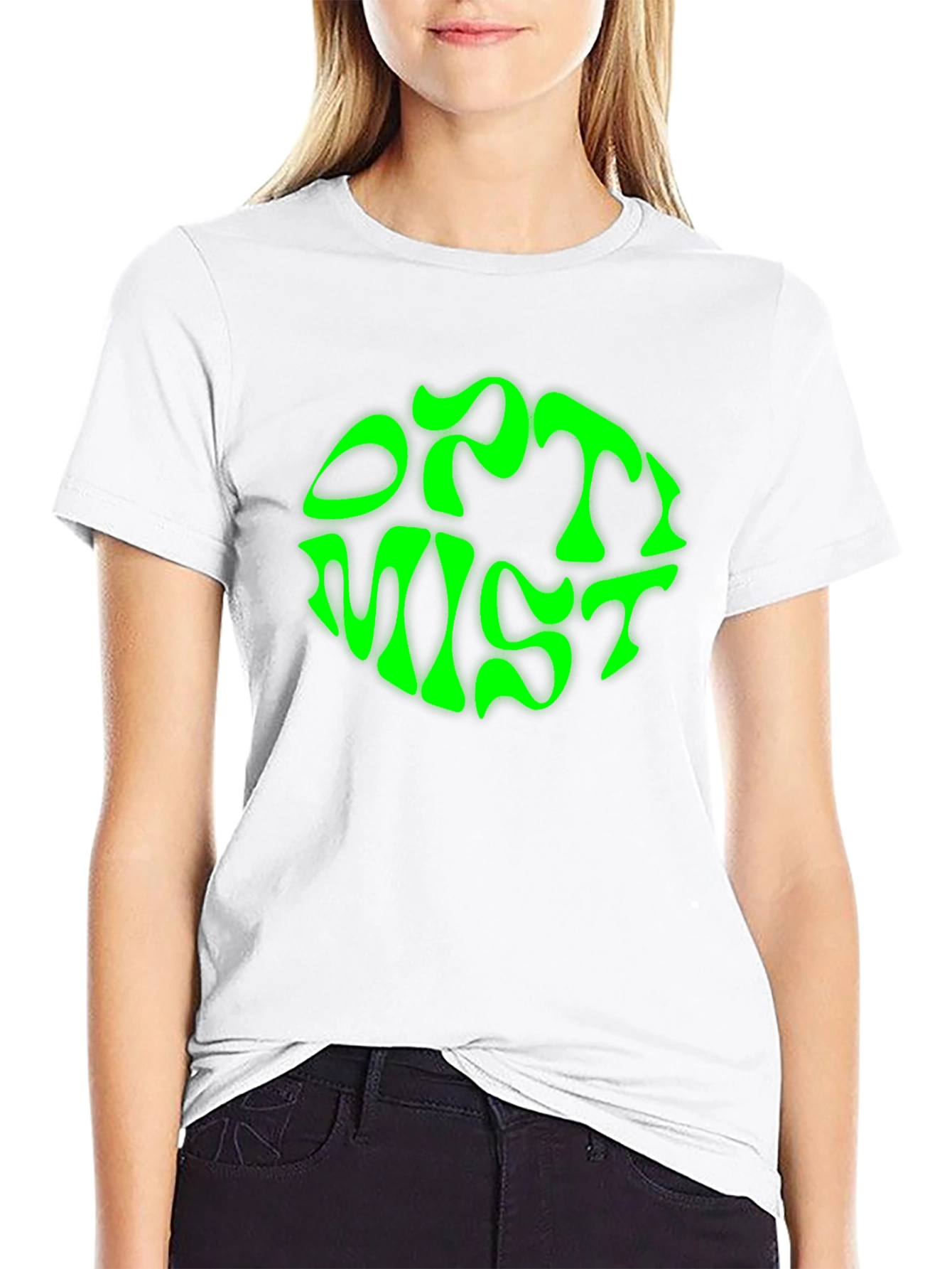 Optimist Black T-Shirt - Bold Graphic Tee