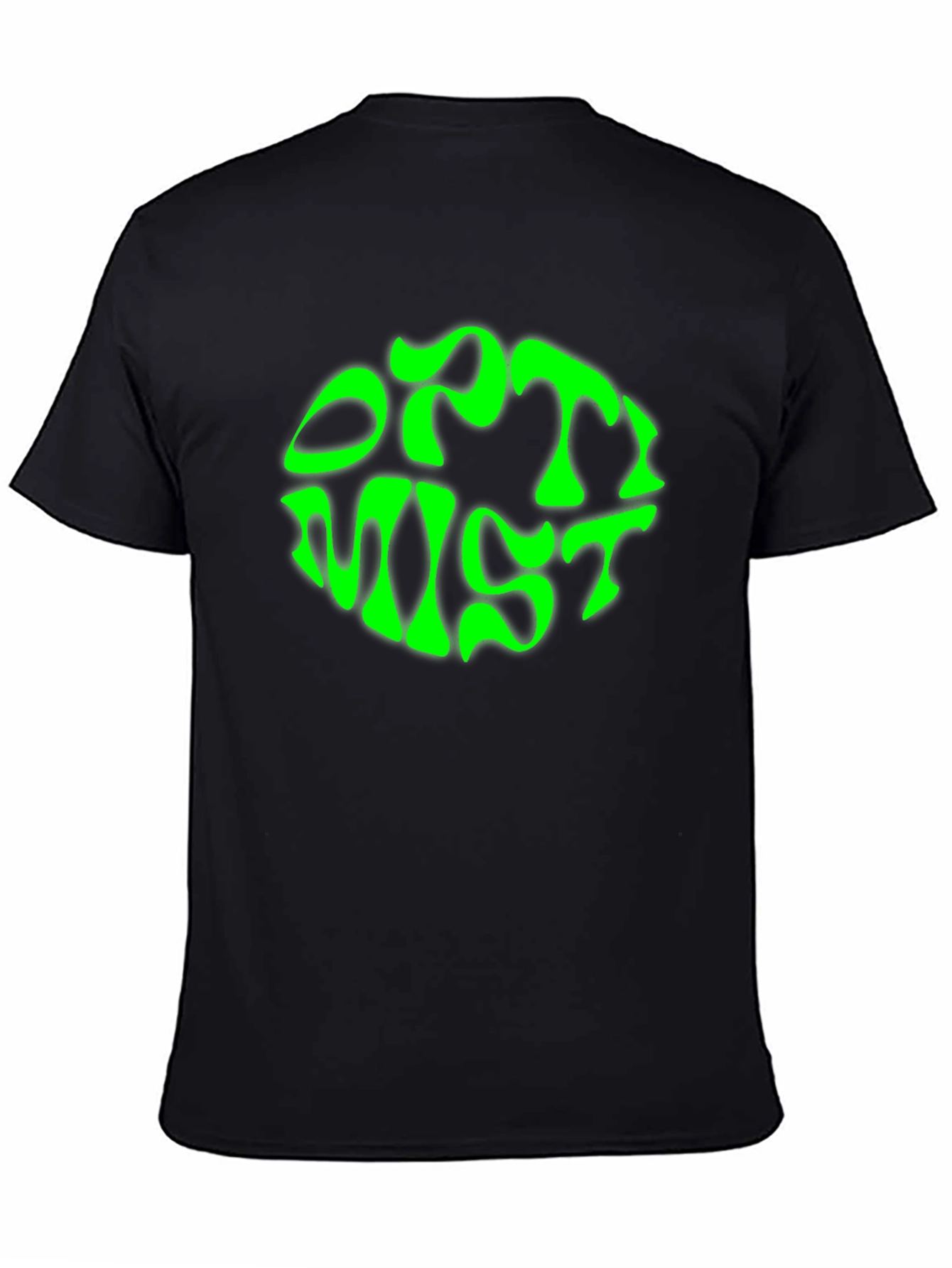 Optimist Black T-Shirt - Bold Graphic Tee