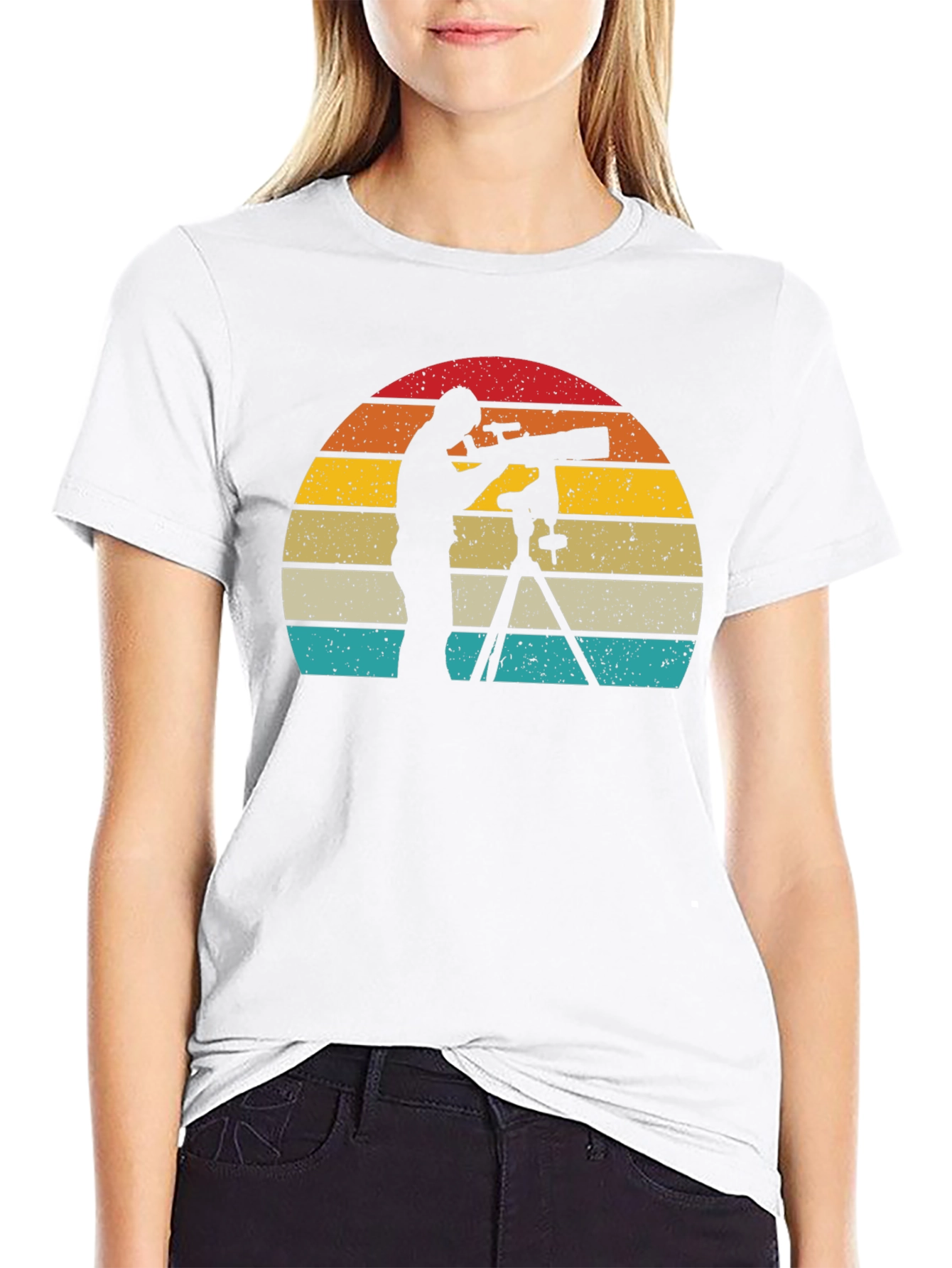 Retro Astronomer T-Shirt - Stargazing Style