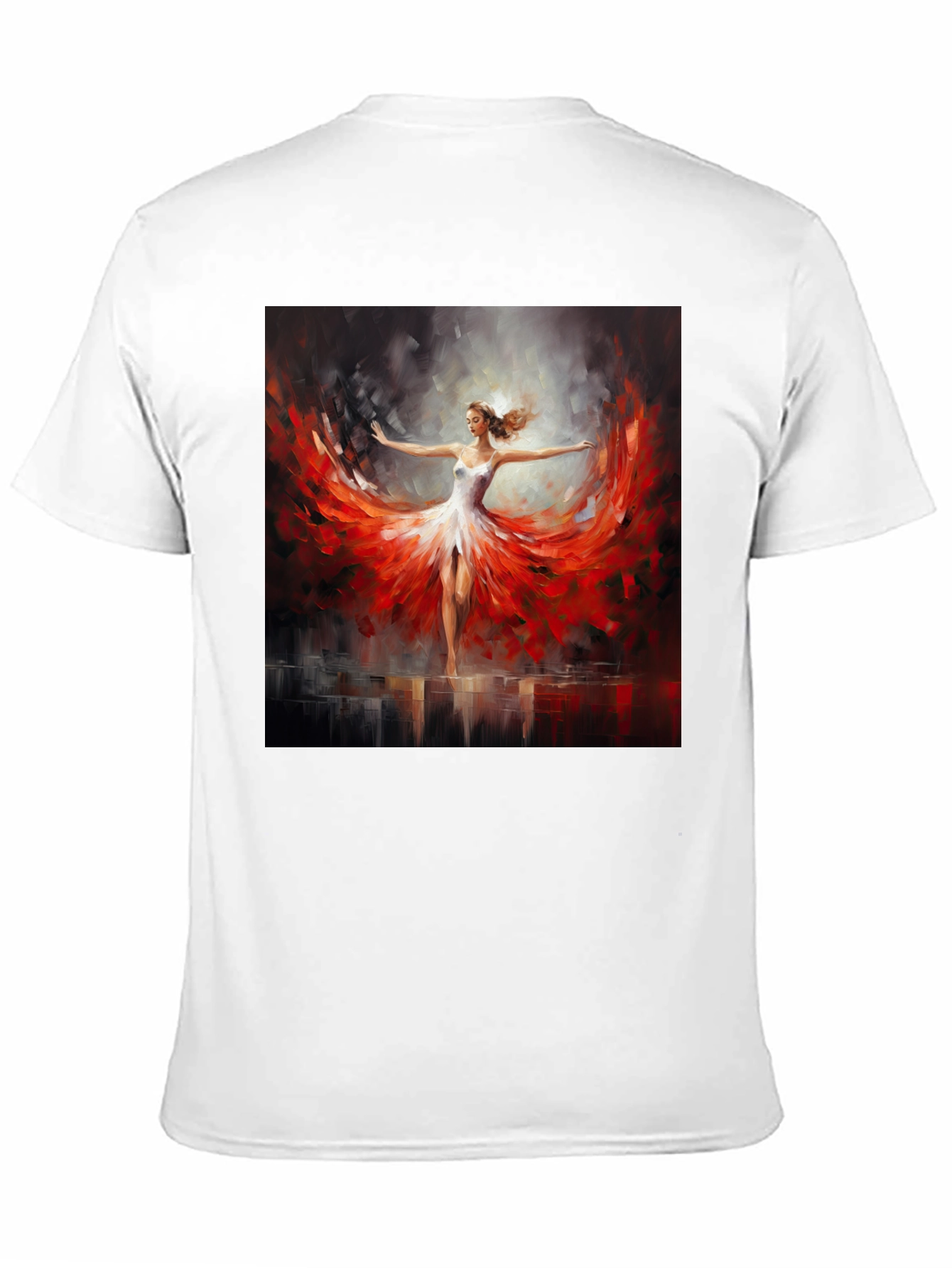 Dancing Lady Graphic Tee - Stylish Art T-Shirt