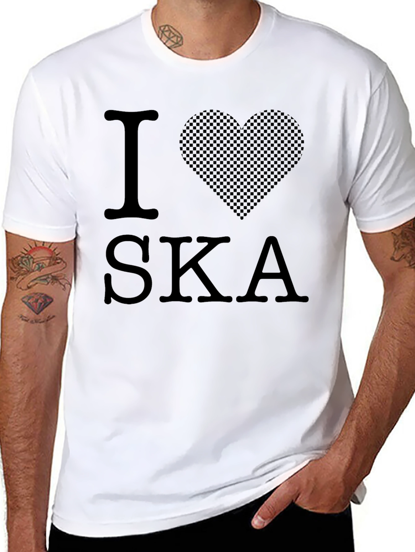 I Love Ska Black T-Shirt - Music Tee