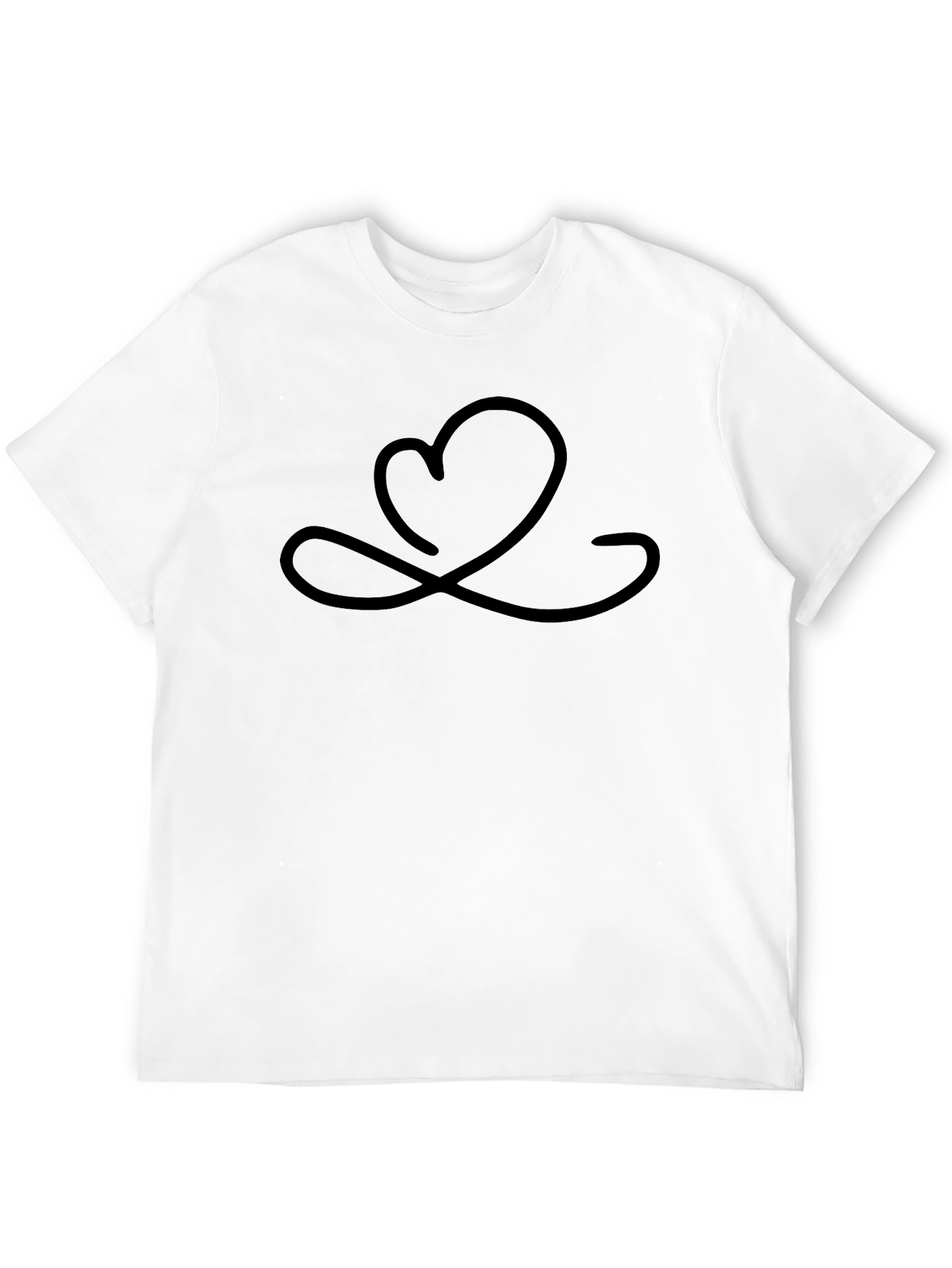 Heart Infinity Symbol Black Graphic Tee