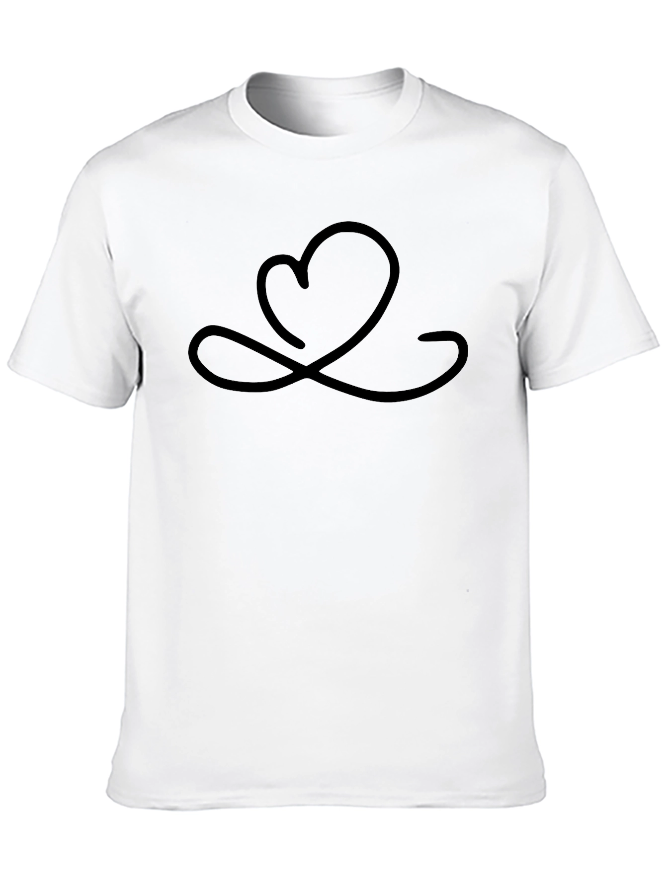 Heart Infinity Symbol Black Graphic Tee