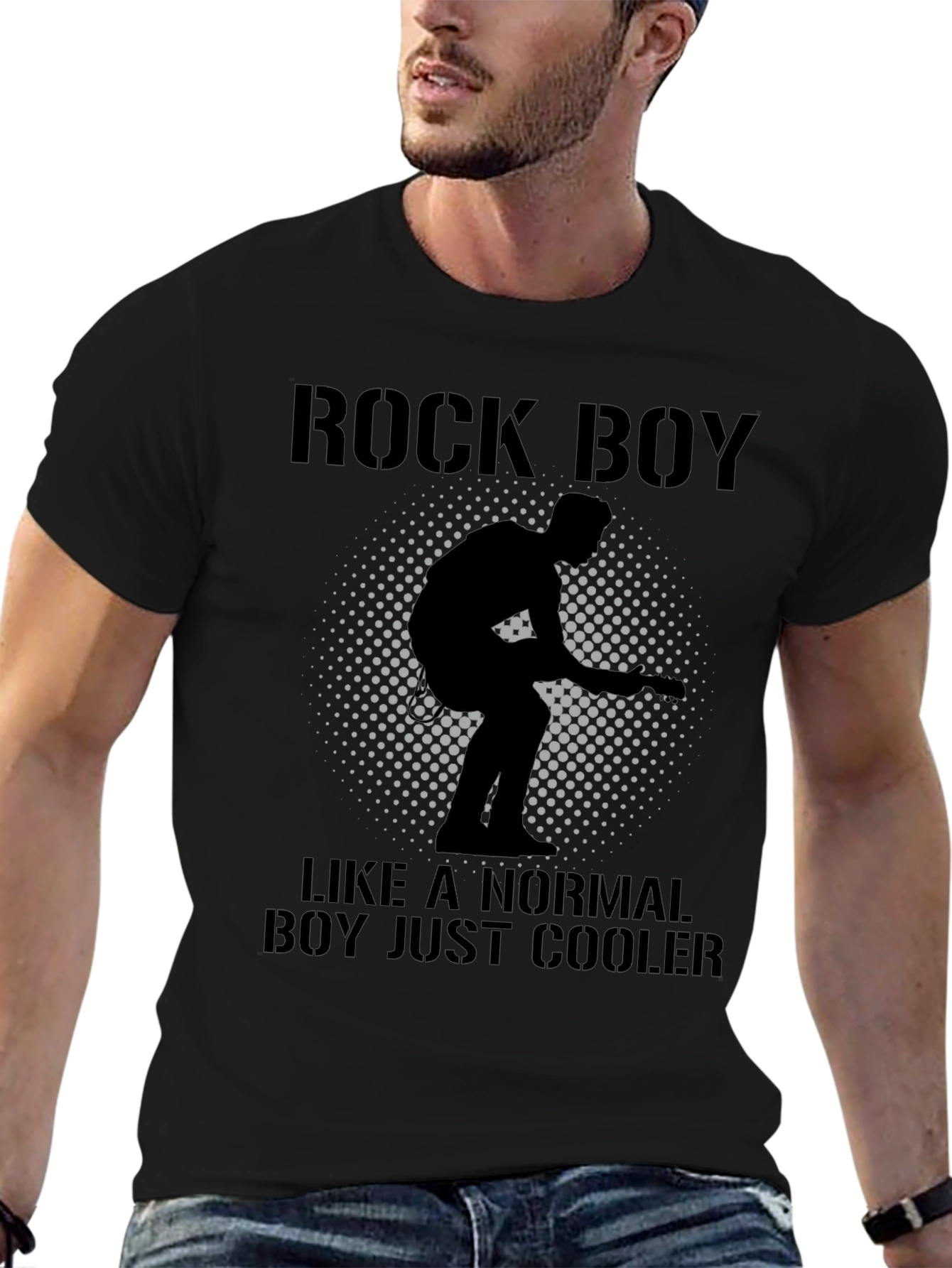 Rock Boy Tee - Cool Guitarist Design
