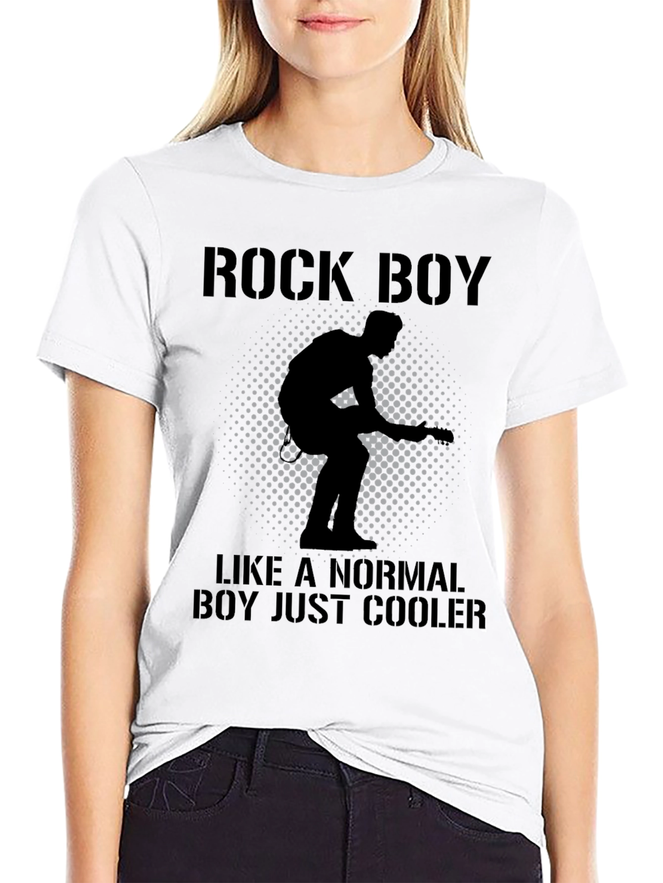 Rock Boy Tee - Cool Guitarist Design