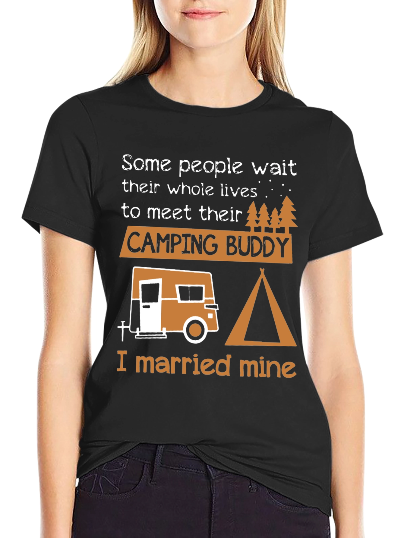 Camping Buddy Graphic Tee - I Married Mine