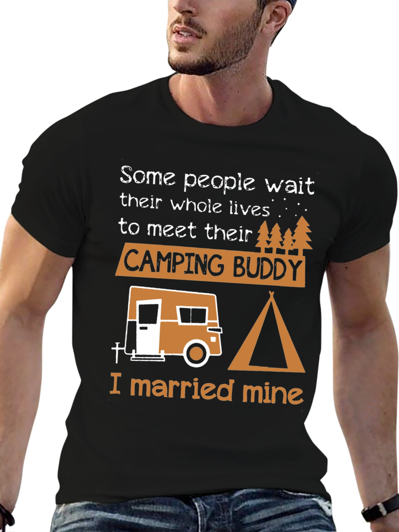Camping Buddy Graphic Tee - I Married Mine