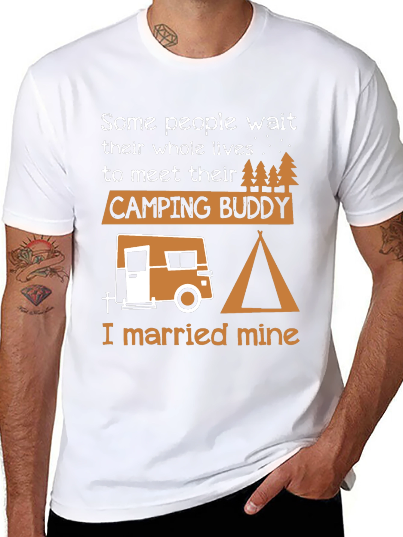 Camping Buddy Graphic Tee - I Married Mine