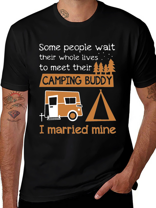 Camping Buddy Graphic Tee - I Married Mine