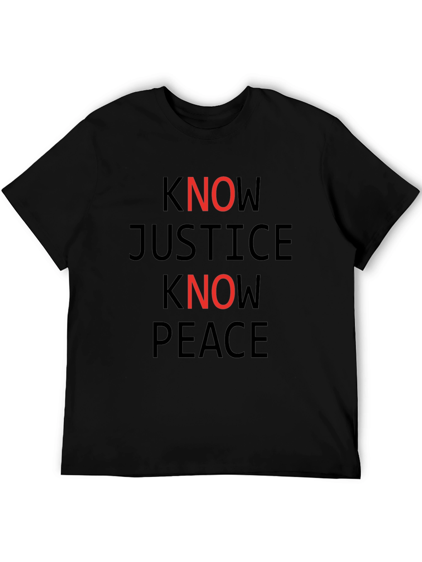 Know Justice Know Peace Graphic Tee