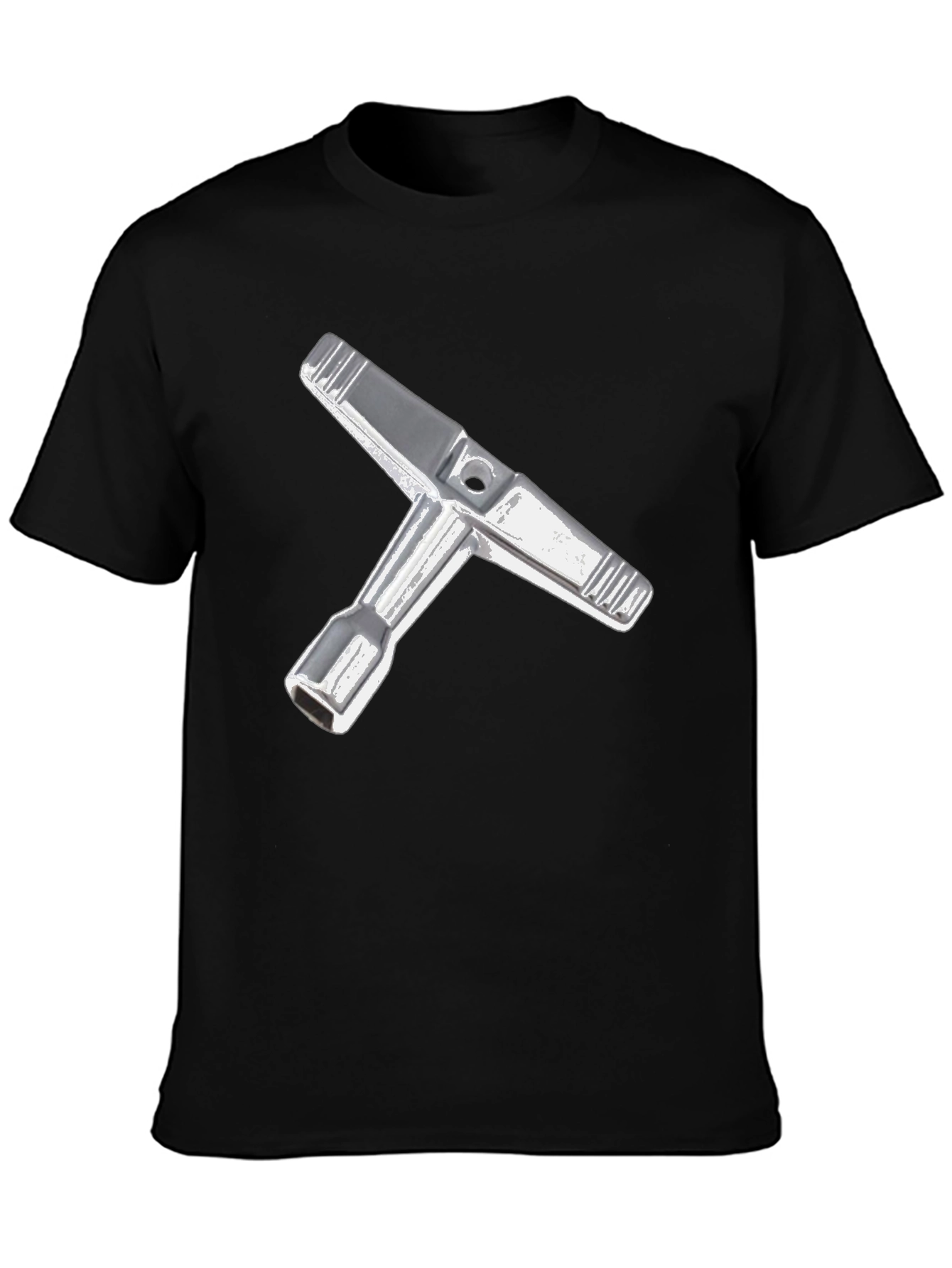 Black T-Shirt with Tool Graphic