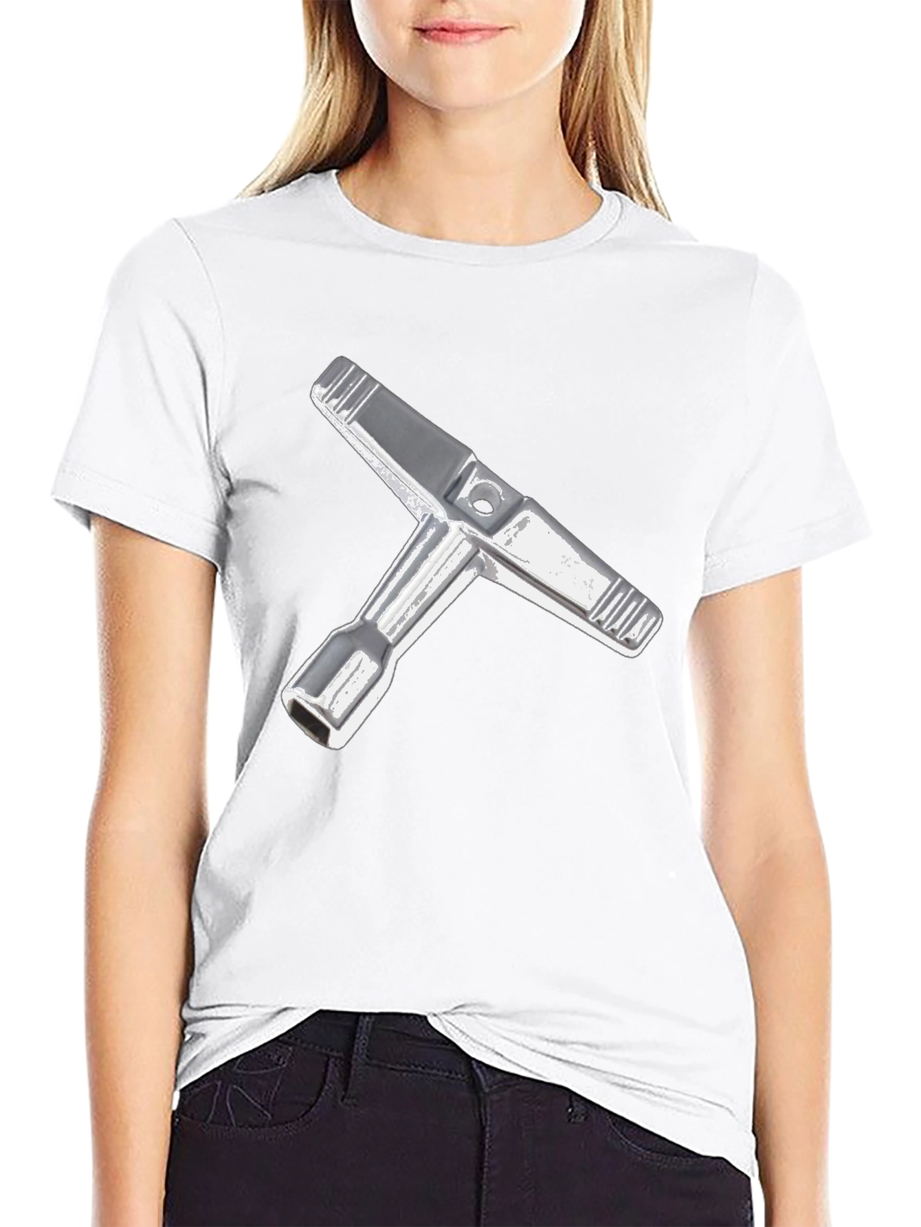 Black T-Shirt with Tool Graphic