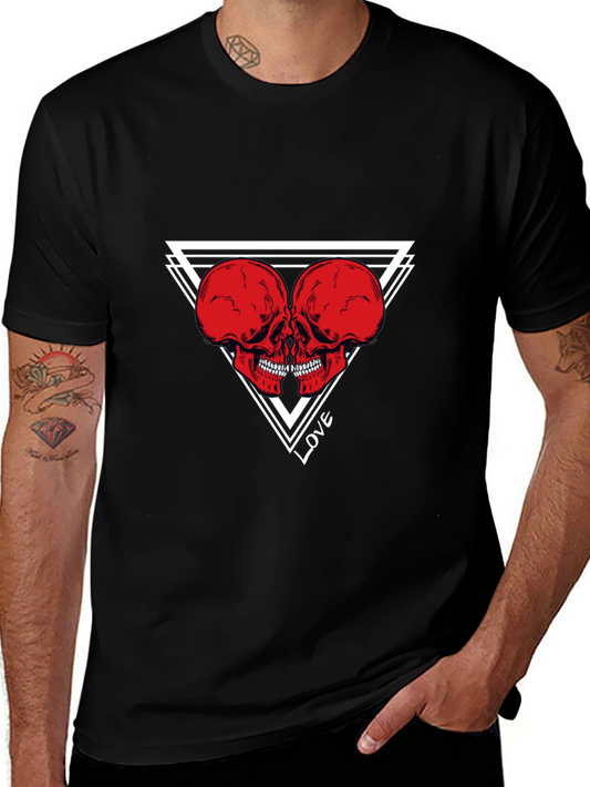 Skull Love Graphic Tee - Black