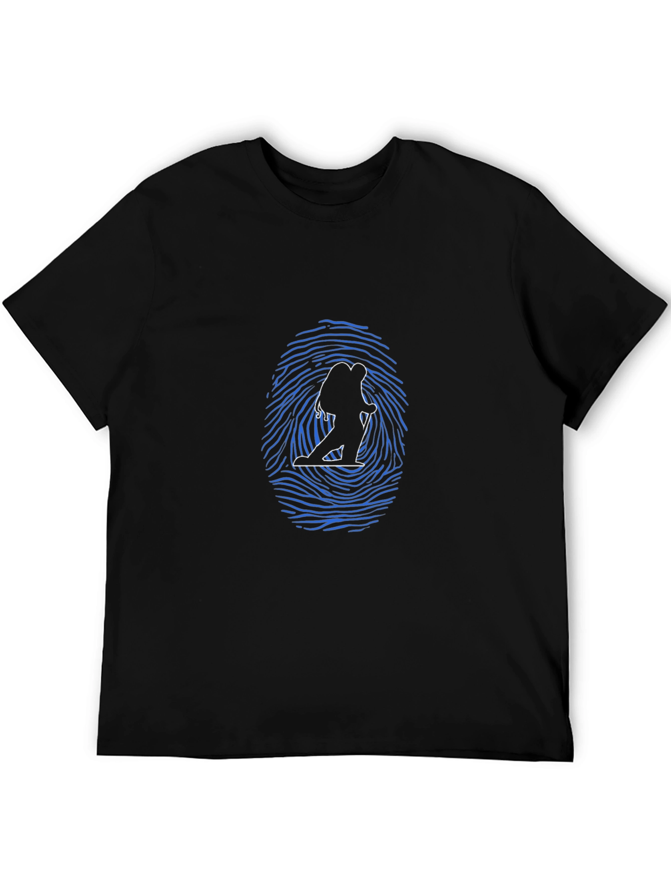 Hiking Silhouette Graphic Tee - Black