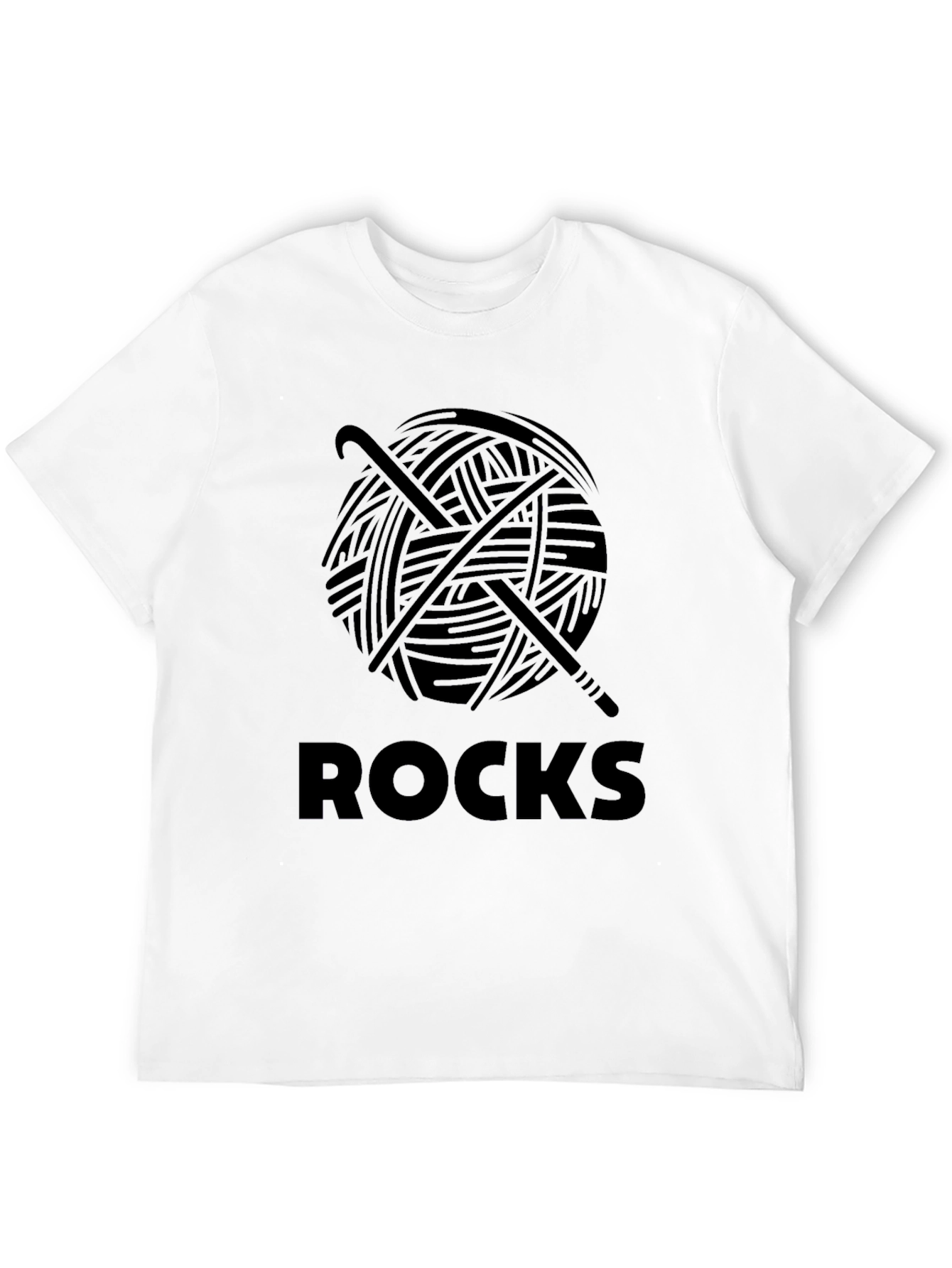 Crochet Rocks T-Shirt -  Yarn & Hook Design