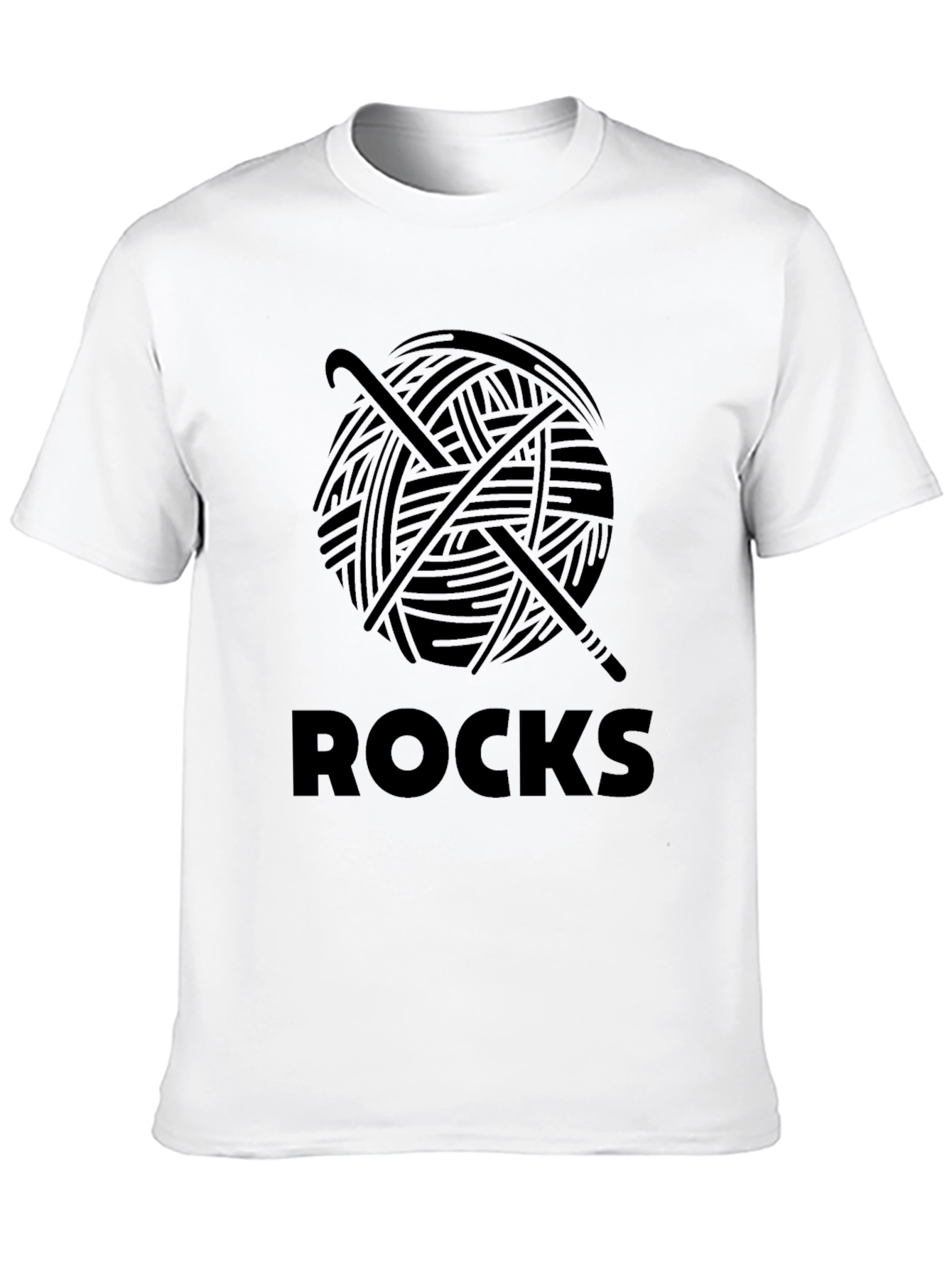 Crochet Rocks T-Shirt -  Yarn & Hook Design