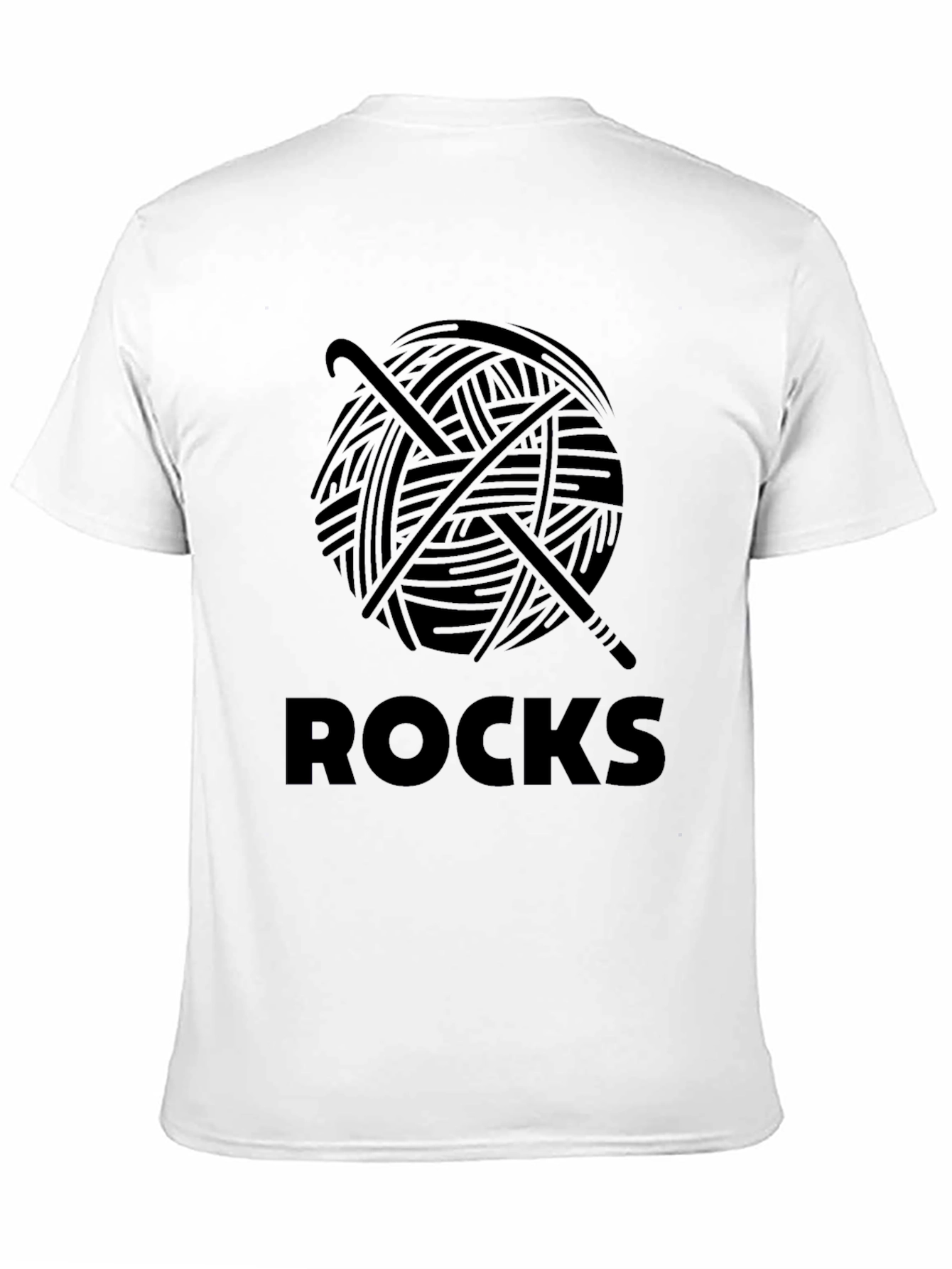 Crochet Rocks T-Shirt -  Yarn & Hook Design