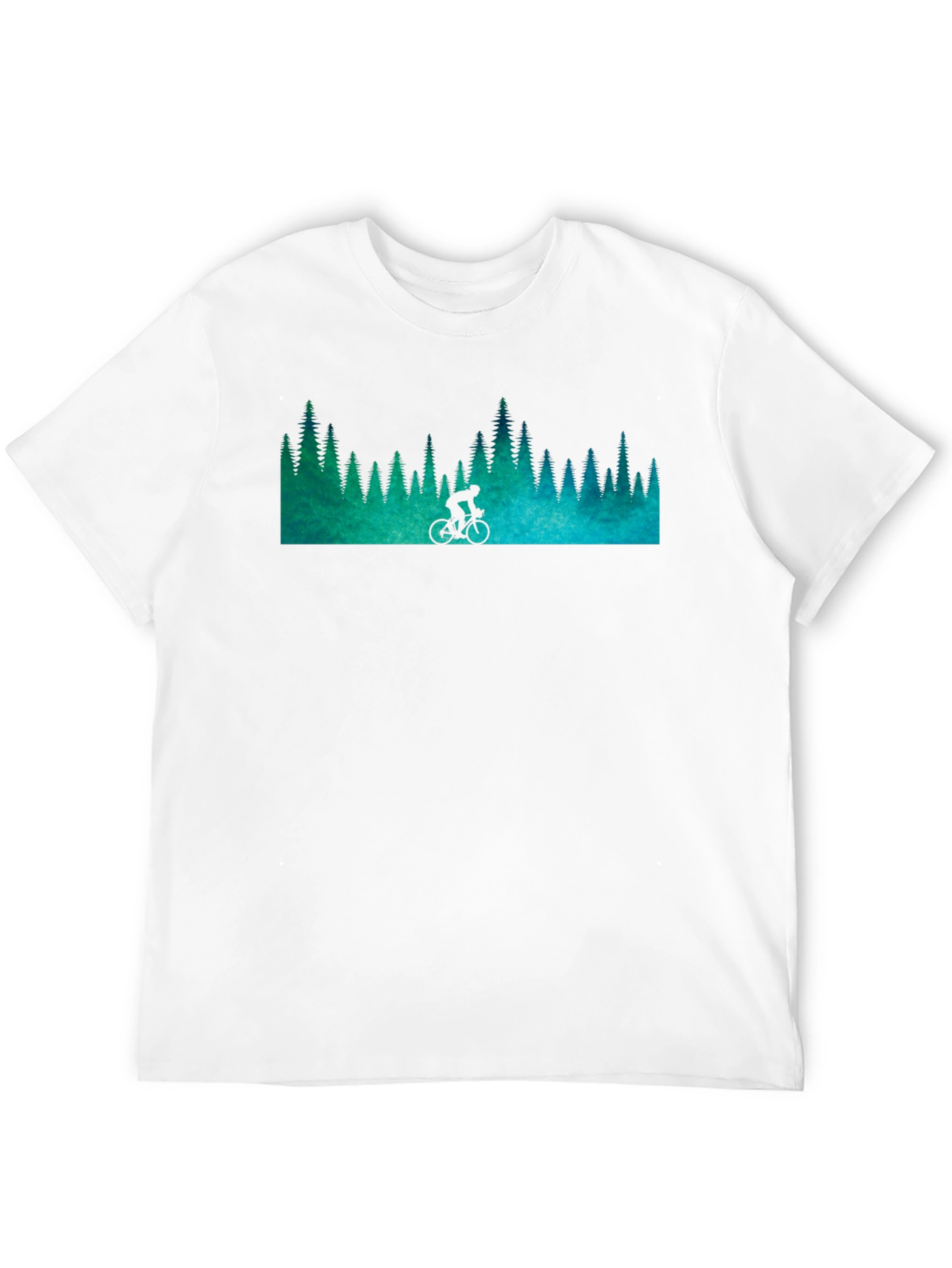 Mountain Biker Forest Graphic Tee