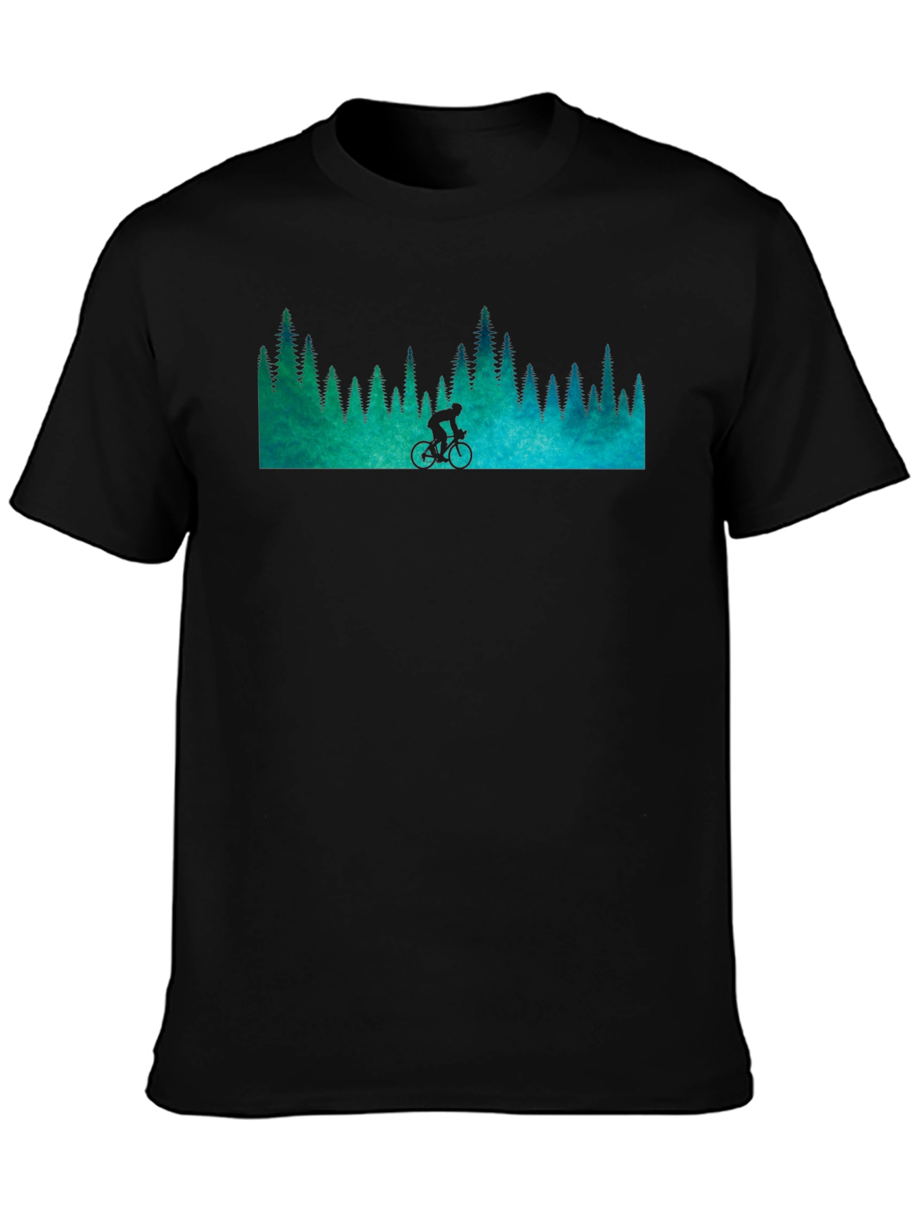 Mountain Biker Forest Graphic Tee