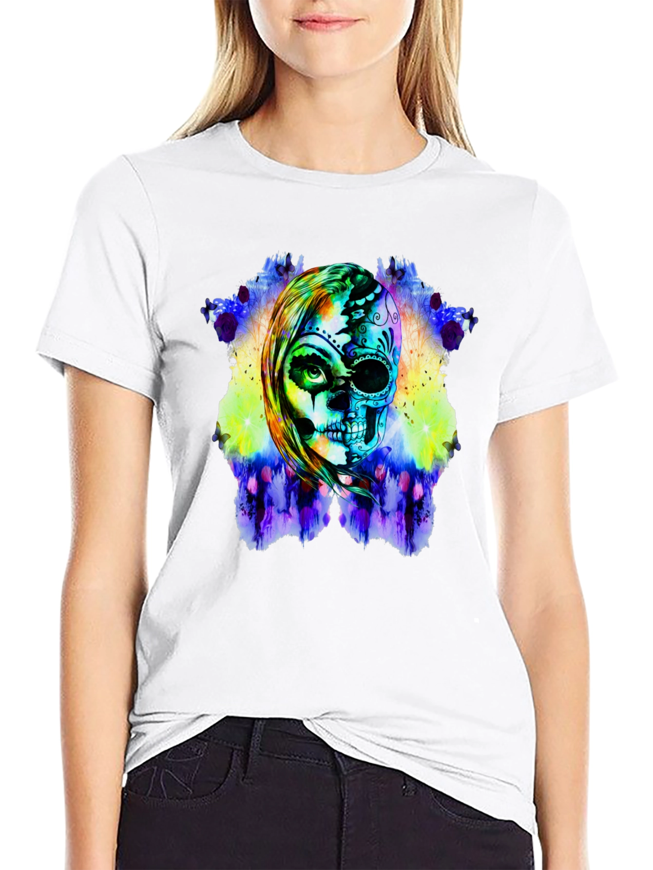 Skull Art Graphic Tee - Unique Design