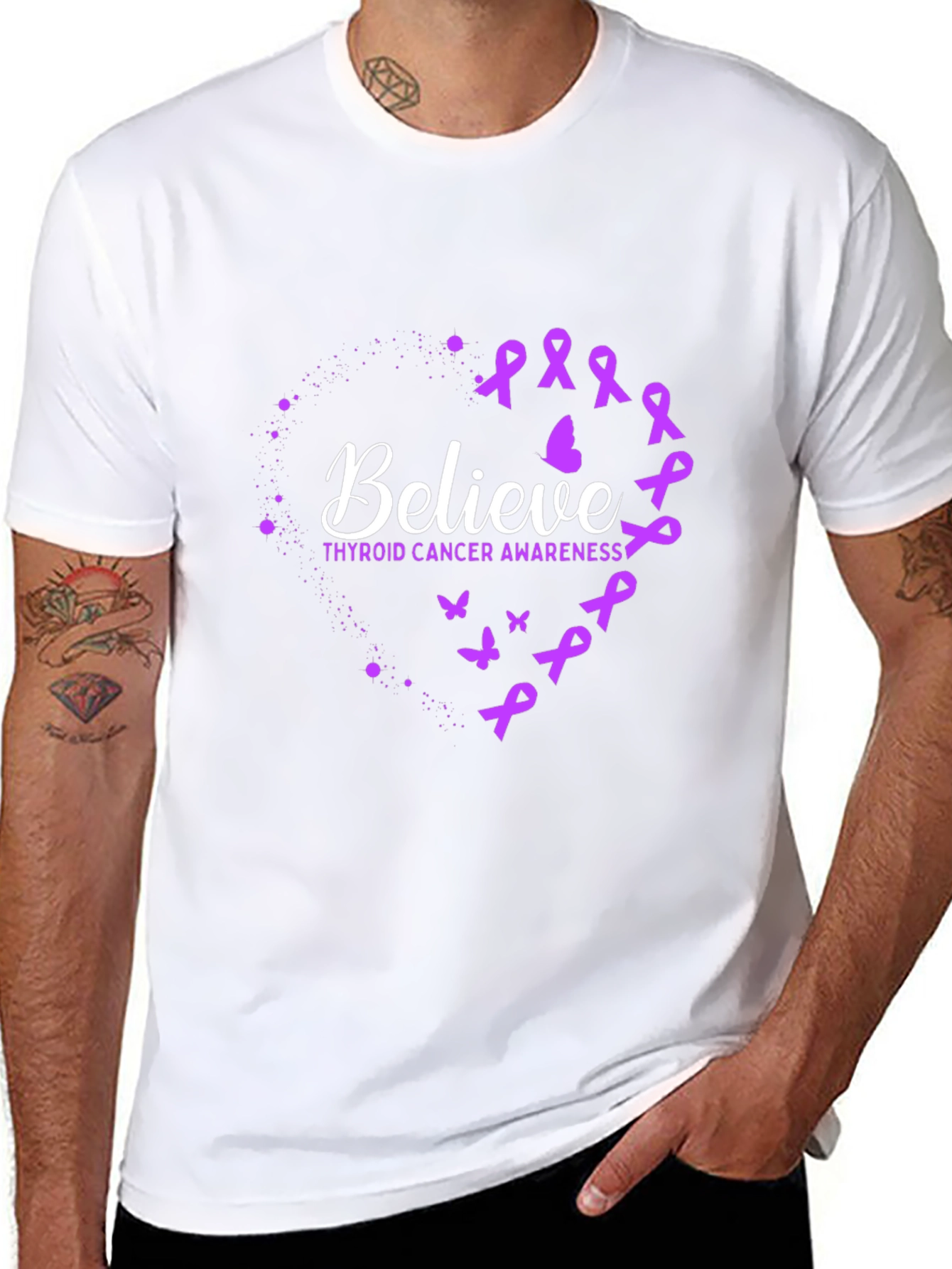 Believe Thyroid Cancer Awareness T-Shirt