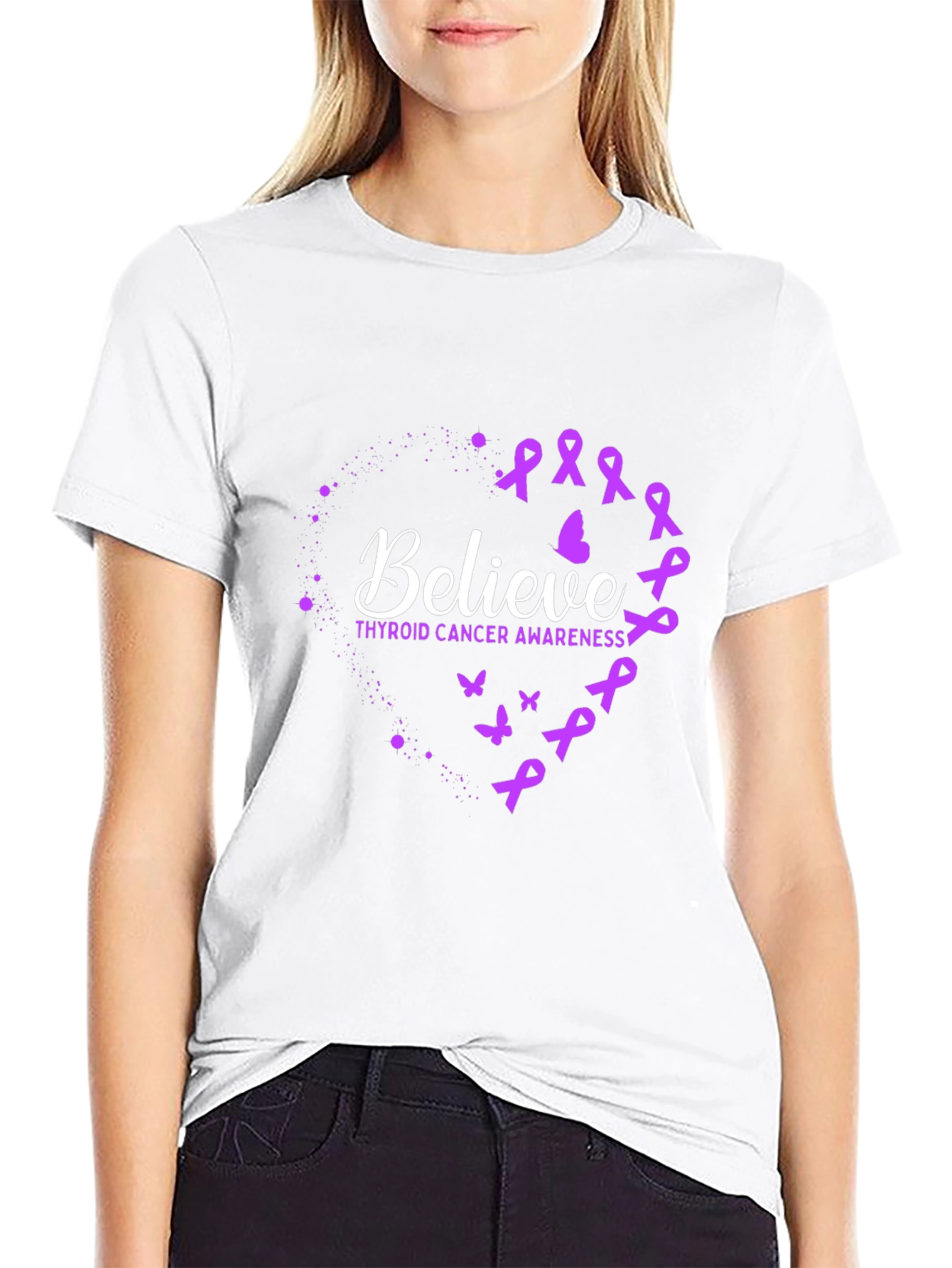 Believe Thyroid Cancer Awareness T-Shirt