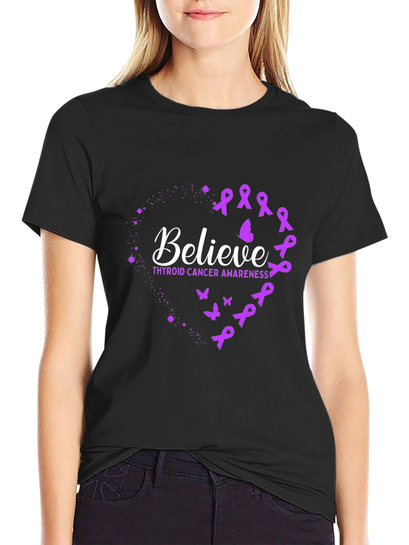 Believe Thyroid Cancer Awareness T-Shirt