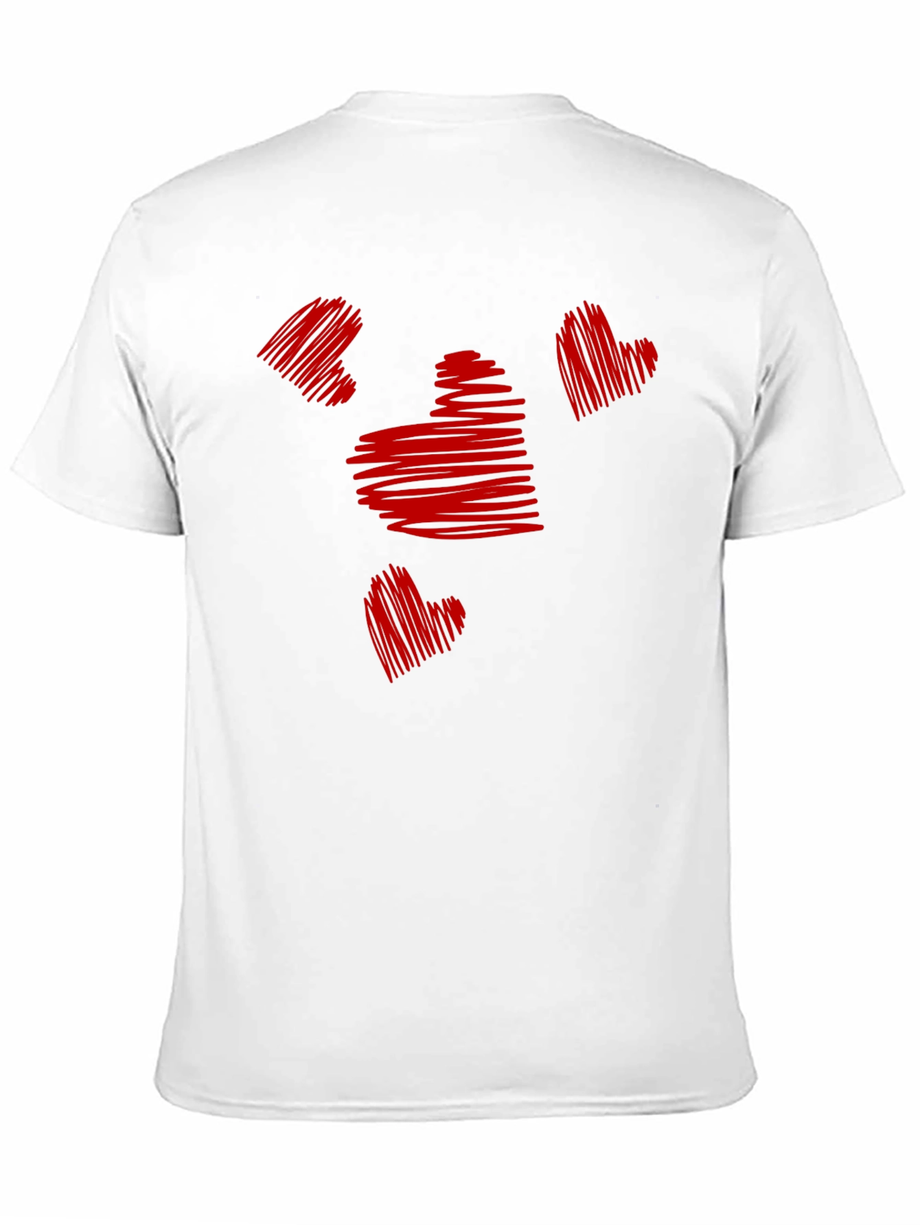Heart Scribble Graphic Tee - Stylish Casual Wear