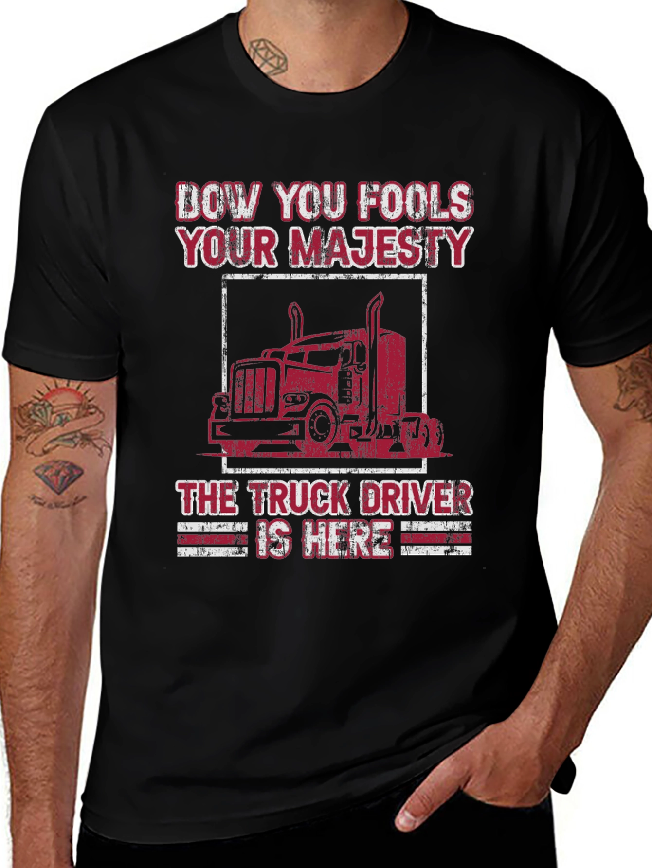 Truck Driver Majesty Graphic Tee