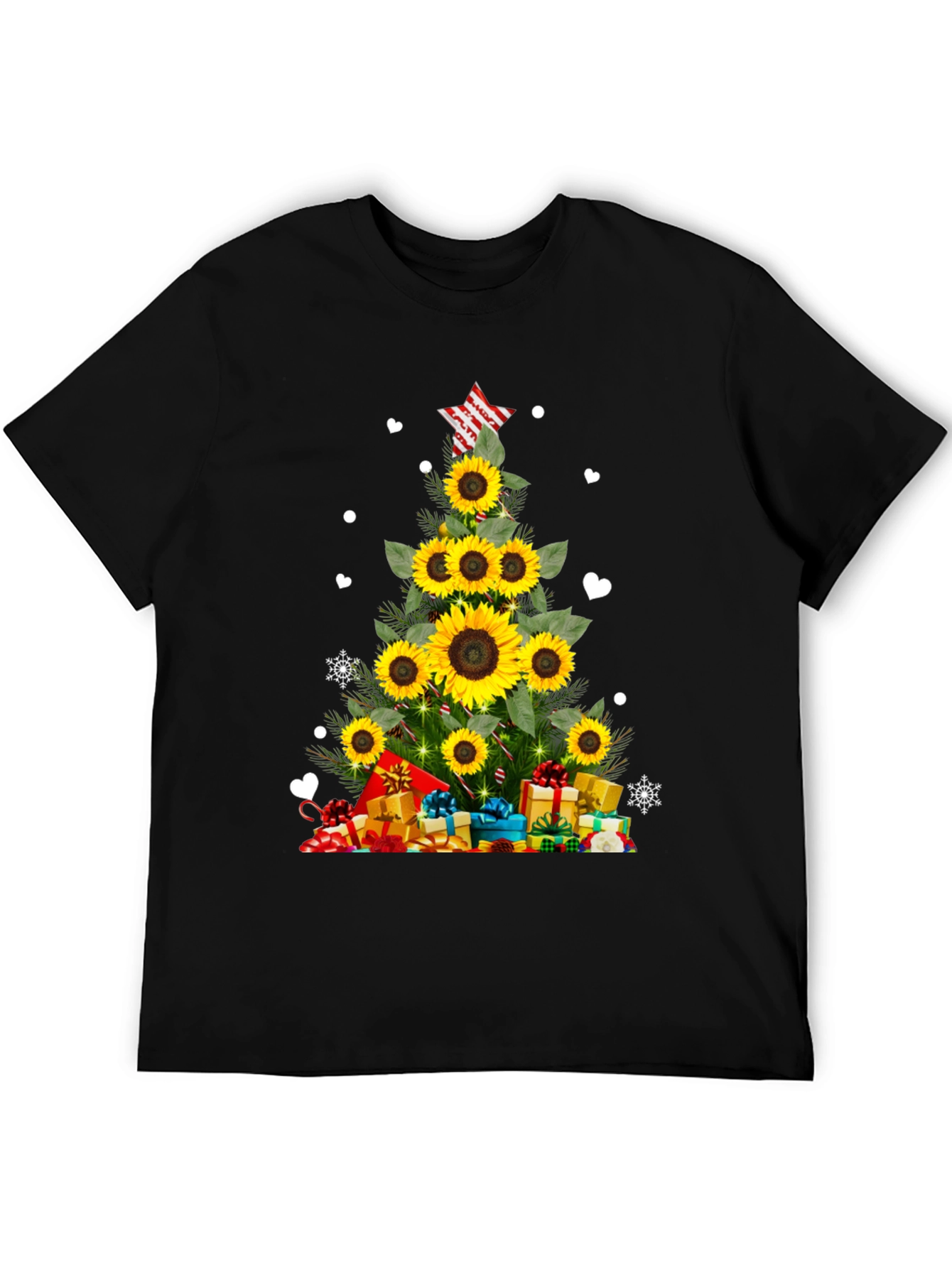 Sunflower Christmas Tree T-Shirt