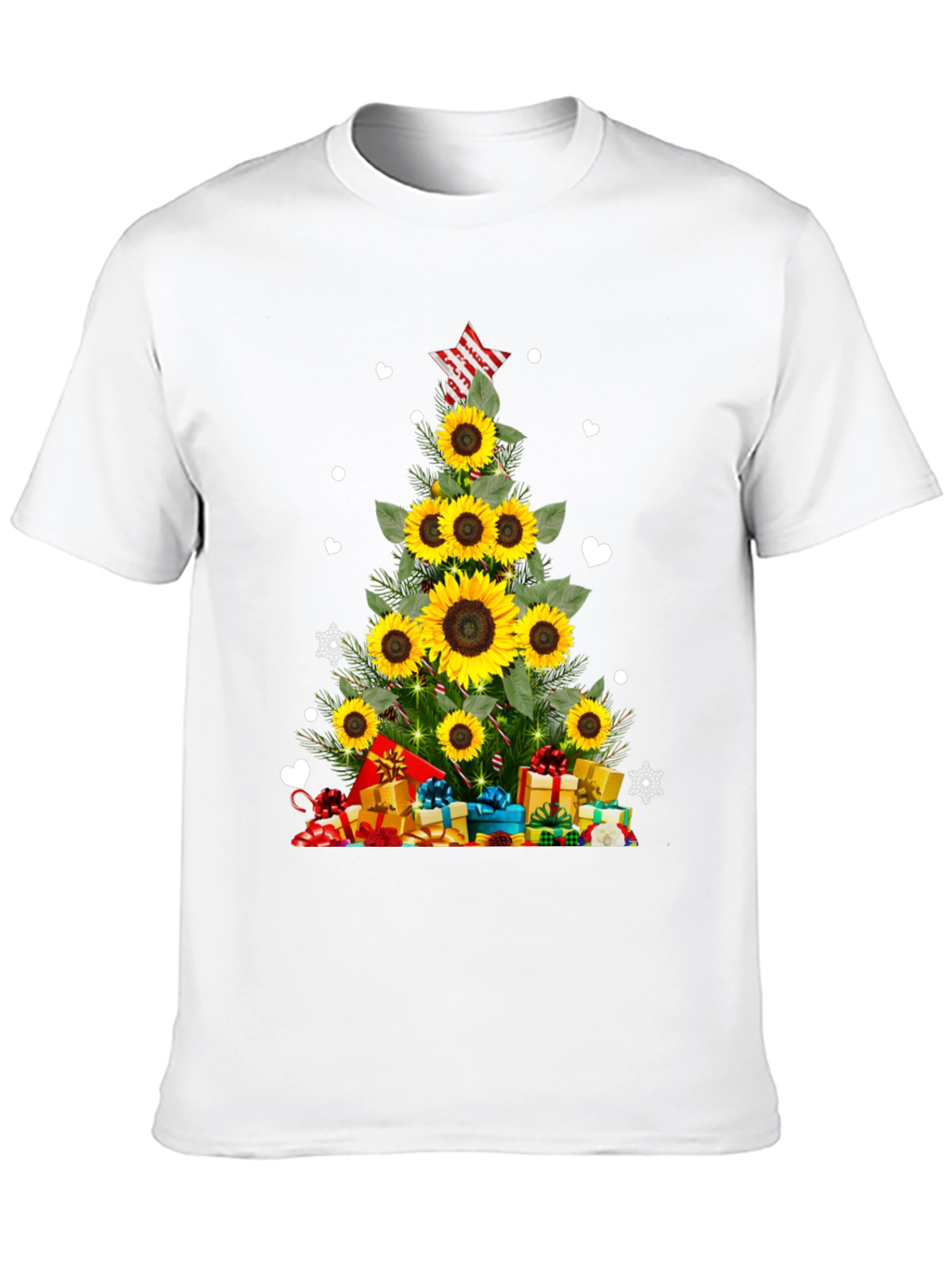 Sunflower Christmas Tree T-Shirt