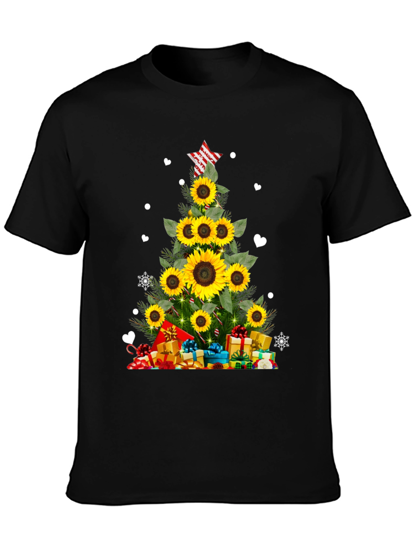 Sunflower Christmas Tree T-Shirt