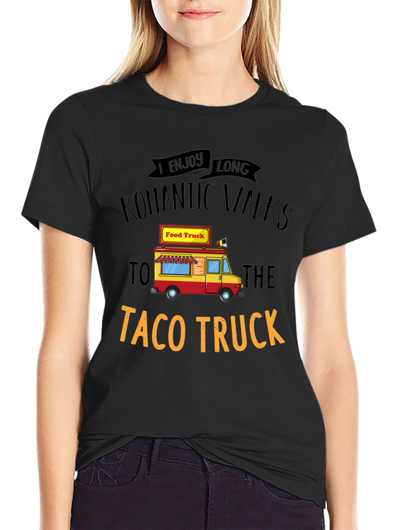 Taco Truck Romantic Walk Graphic Tee