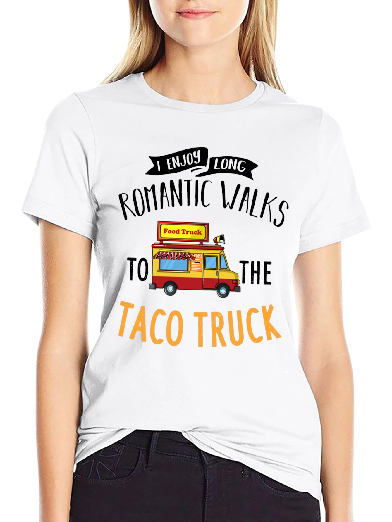 Taco Truck Romantic Walk Graphic Tee