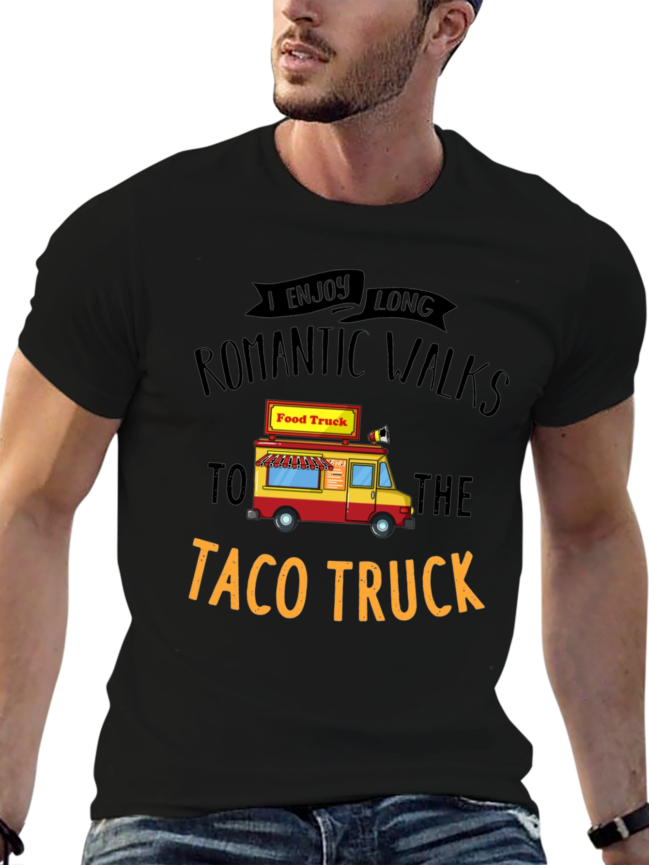 Taco Truck Romantic Walk Graphic Tee