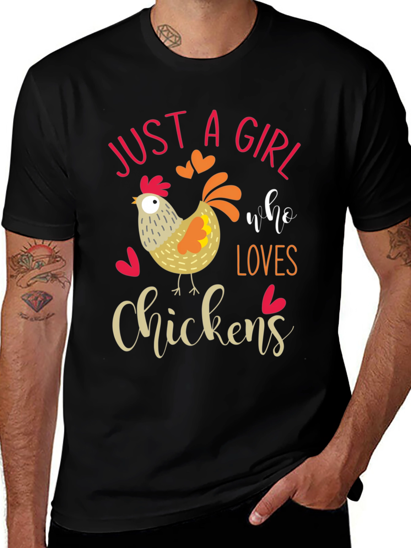 Just A Girl Who Loves Chickens T-Shirt