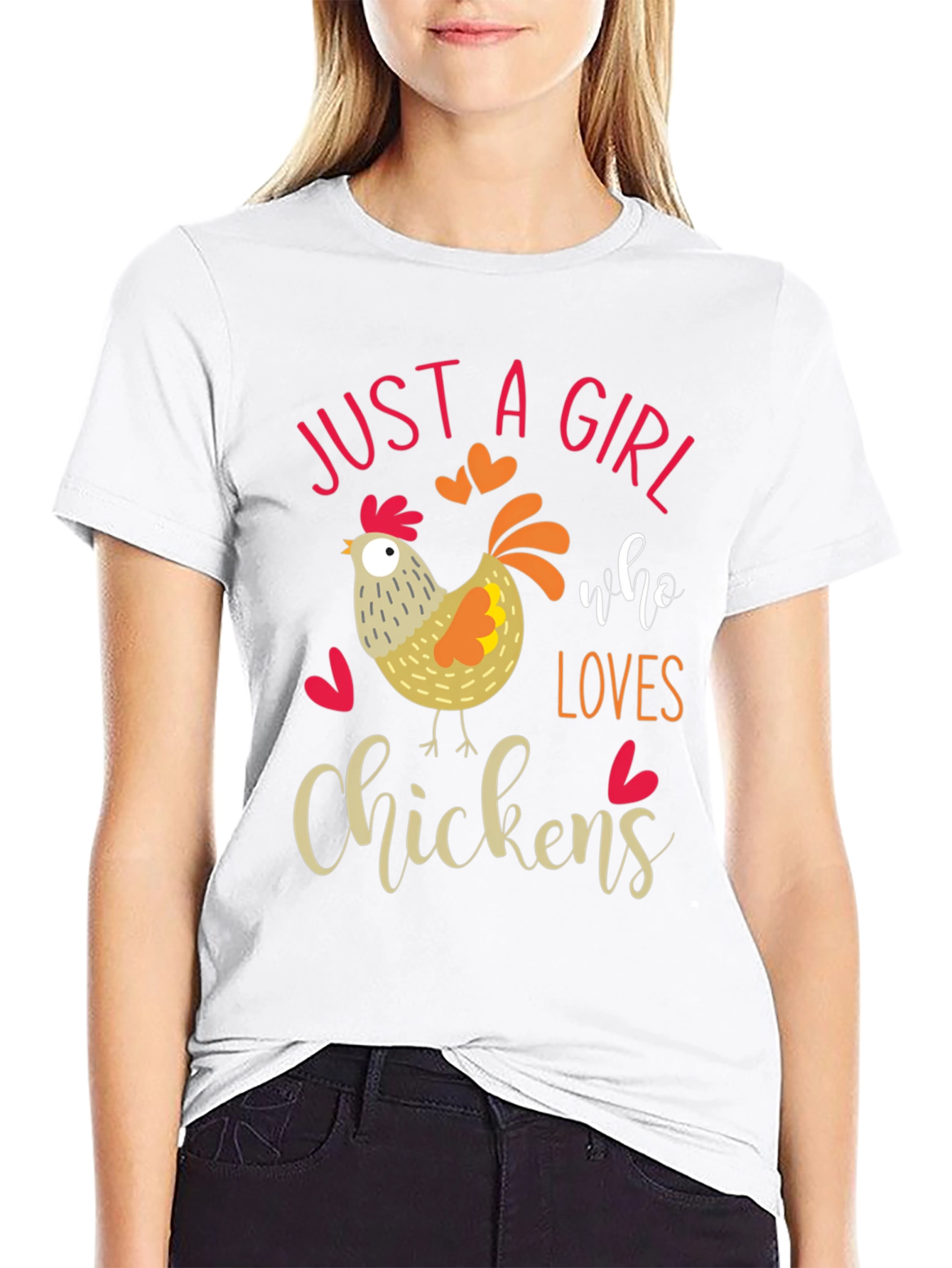 Just A Girl Who Loves Chickens T-Shirt