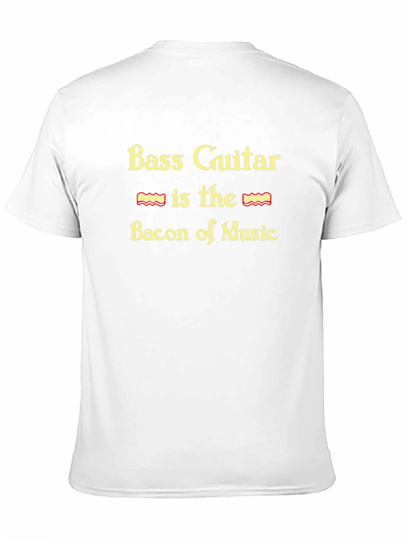 Bass Guitar Bacon of Music Graphic T-Shirt