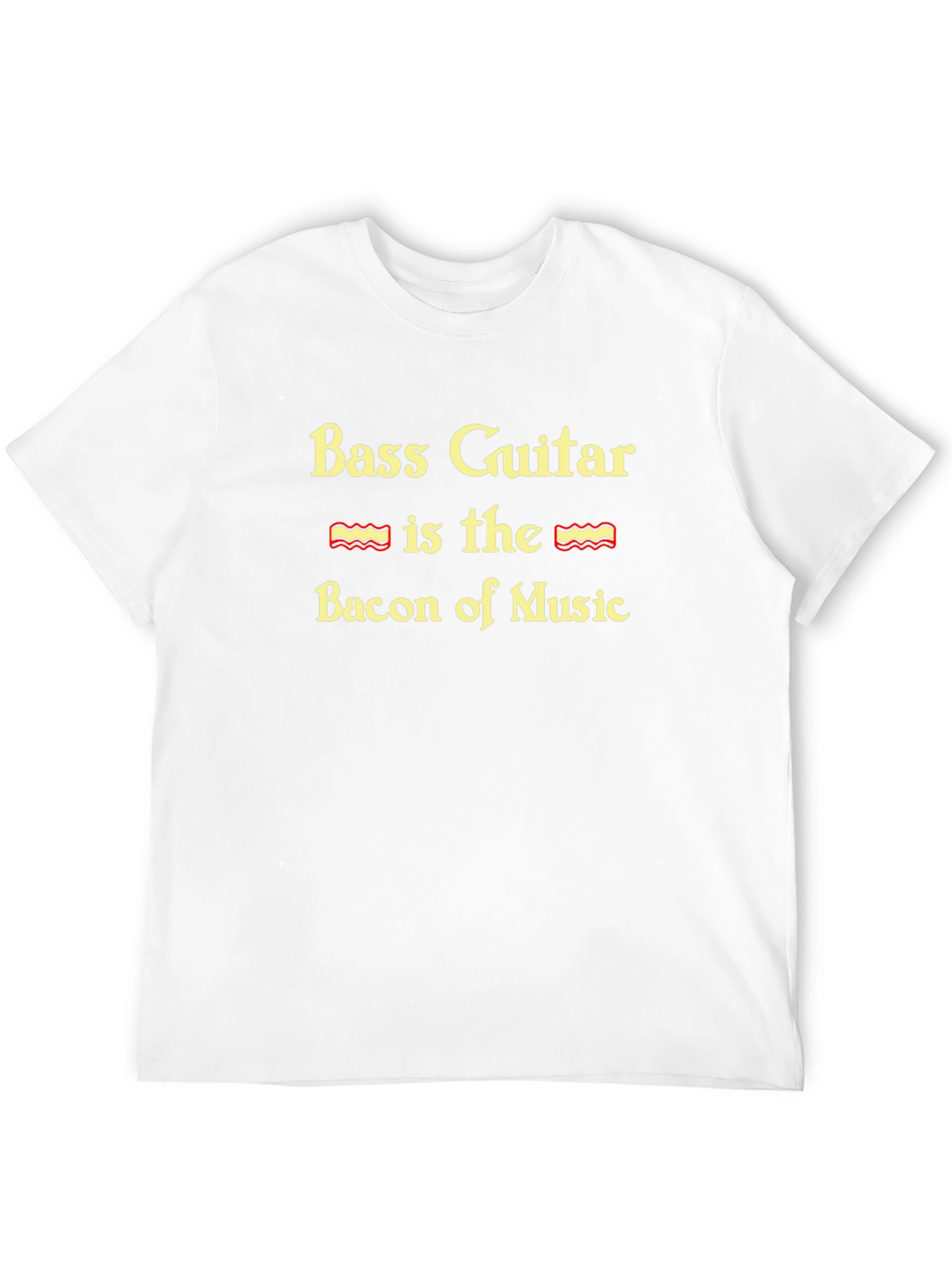 Bass Guitar Bacon of Music Graphic T-Shirt