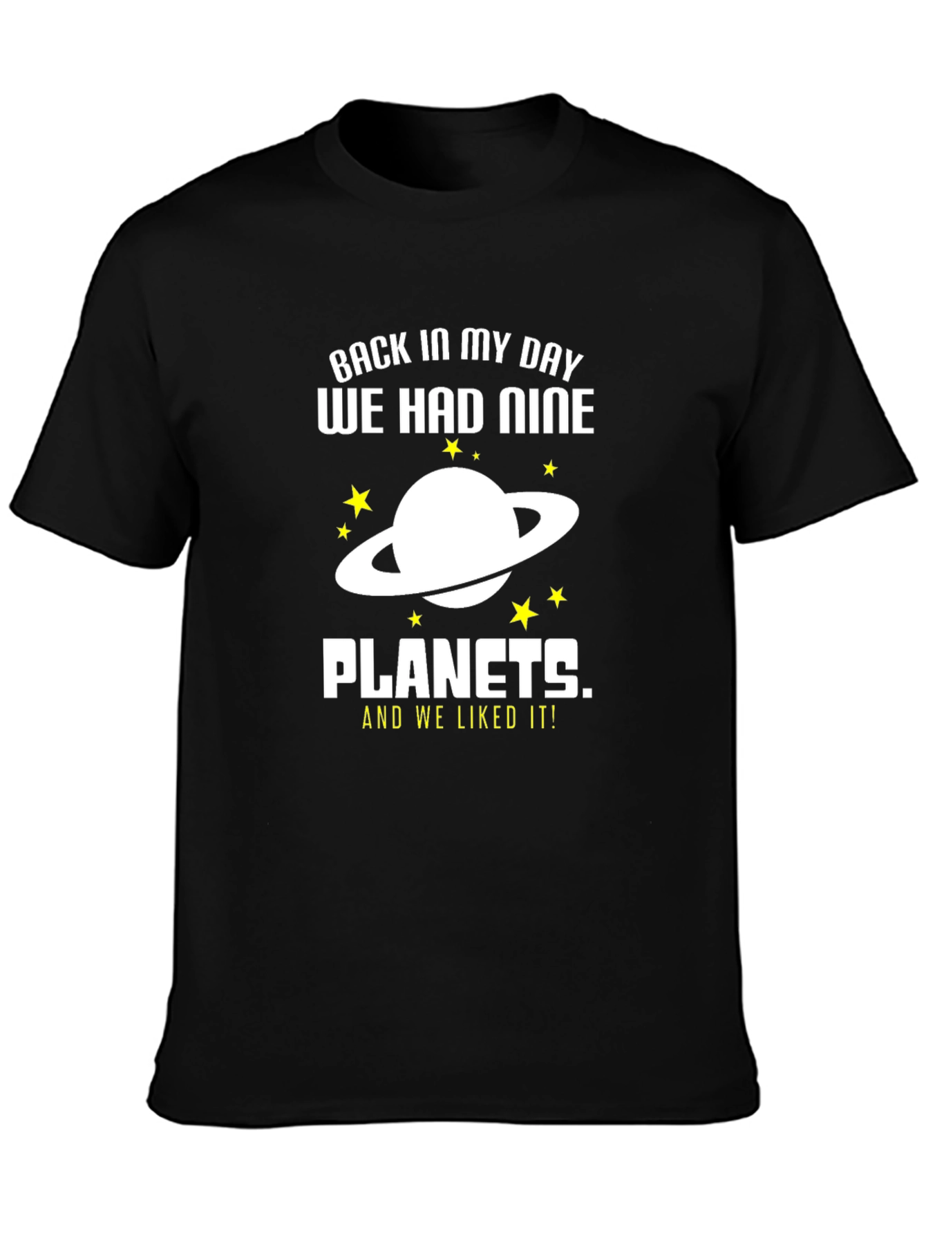 Nine Planets Graphic Tee - Astronomy Humor