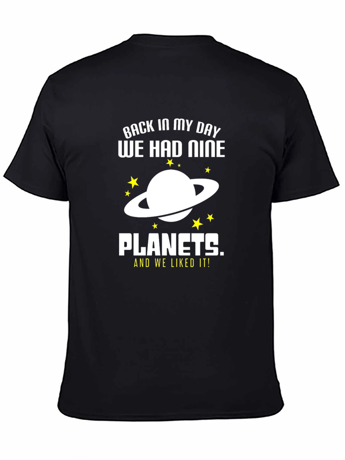 Nine Planets Graphic Tee - Astronomy Humor