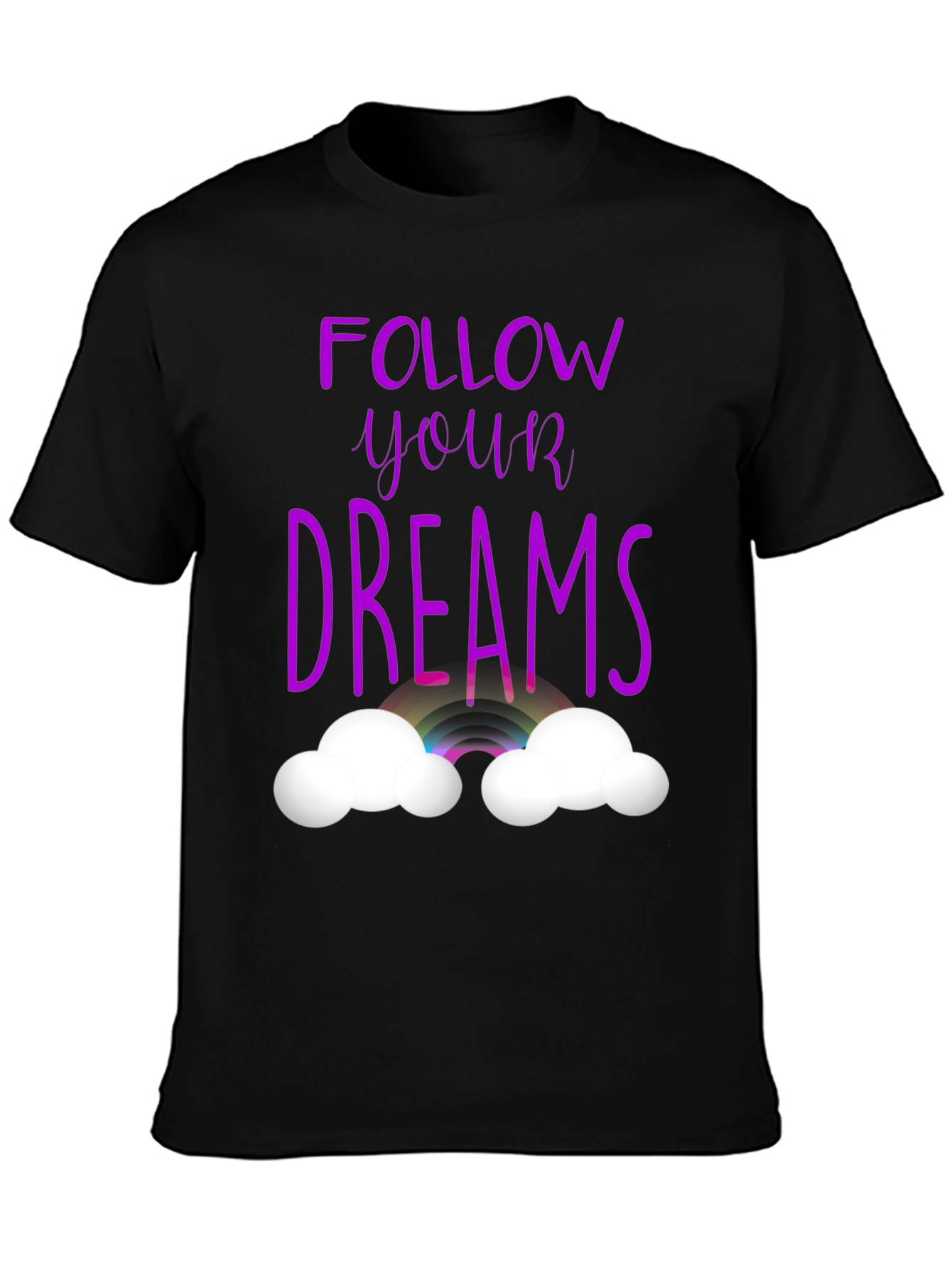 Follow Your Dreams Graphic Tee - Black