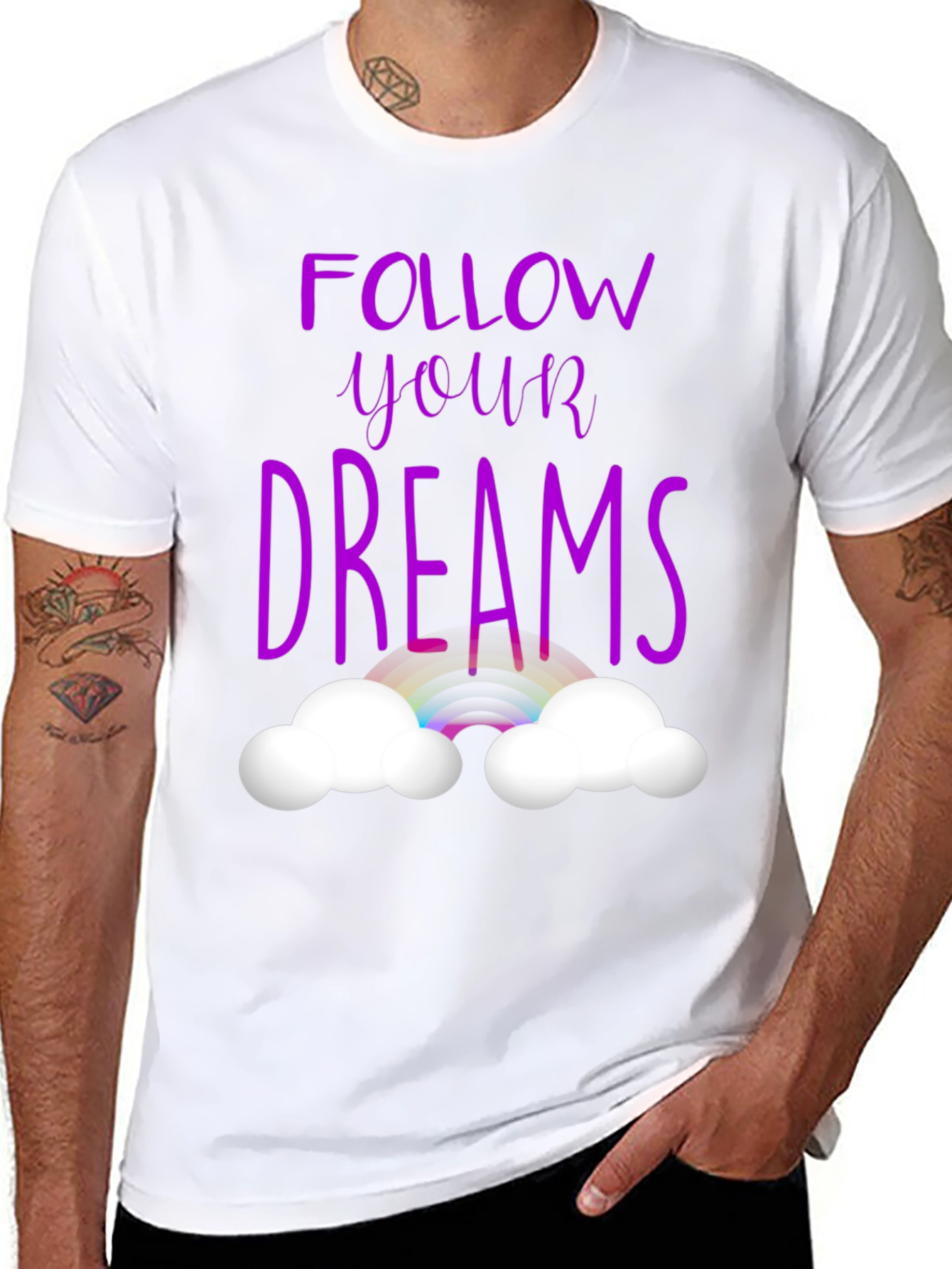 Follow Your Dreams Graphic Tee - Black