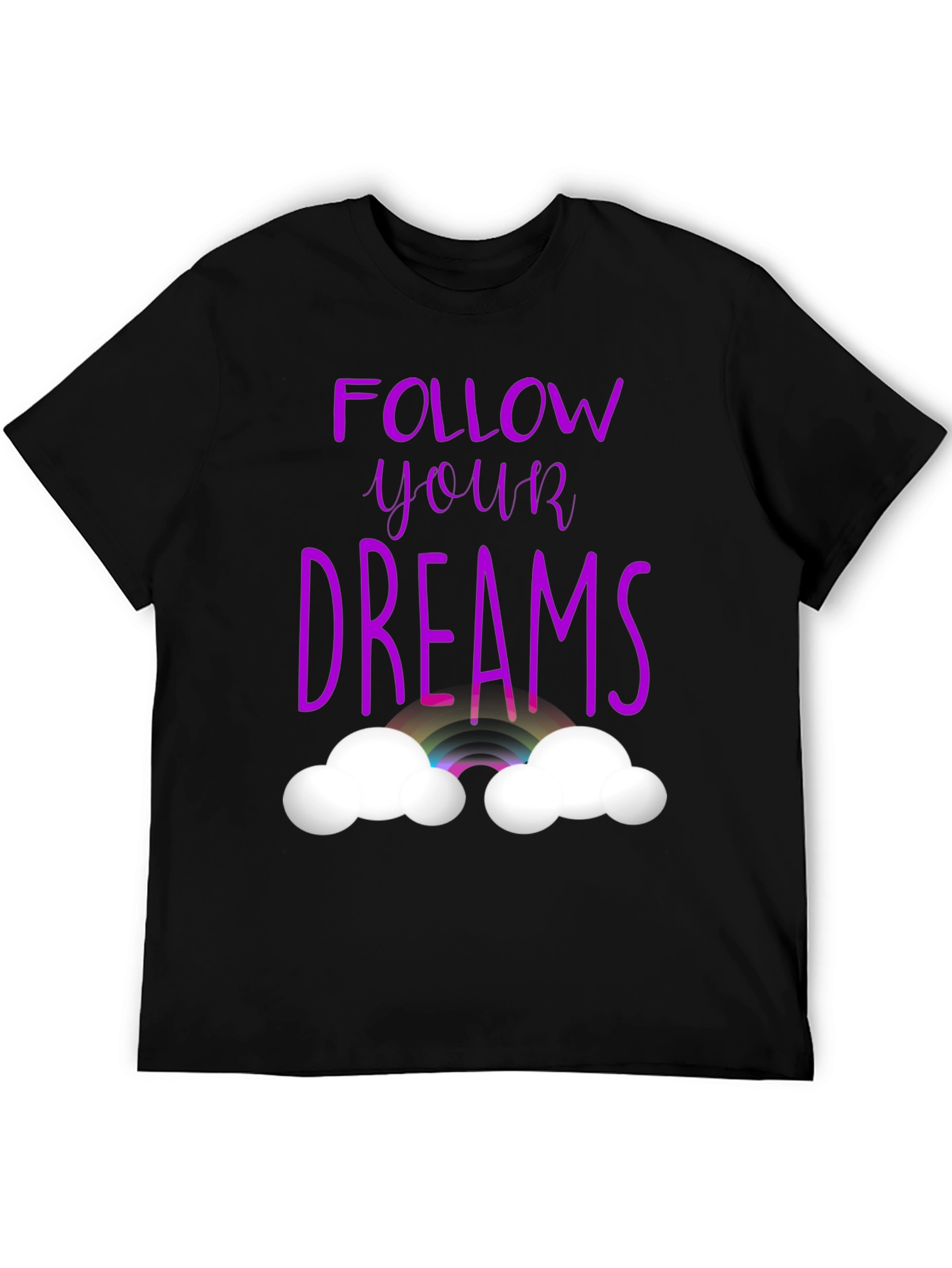 Follow Your Dreams Graphic Tee - Black