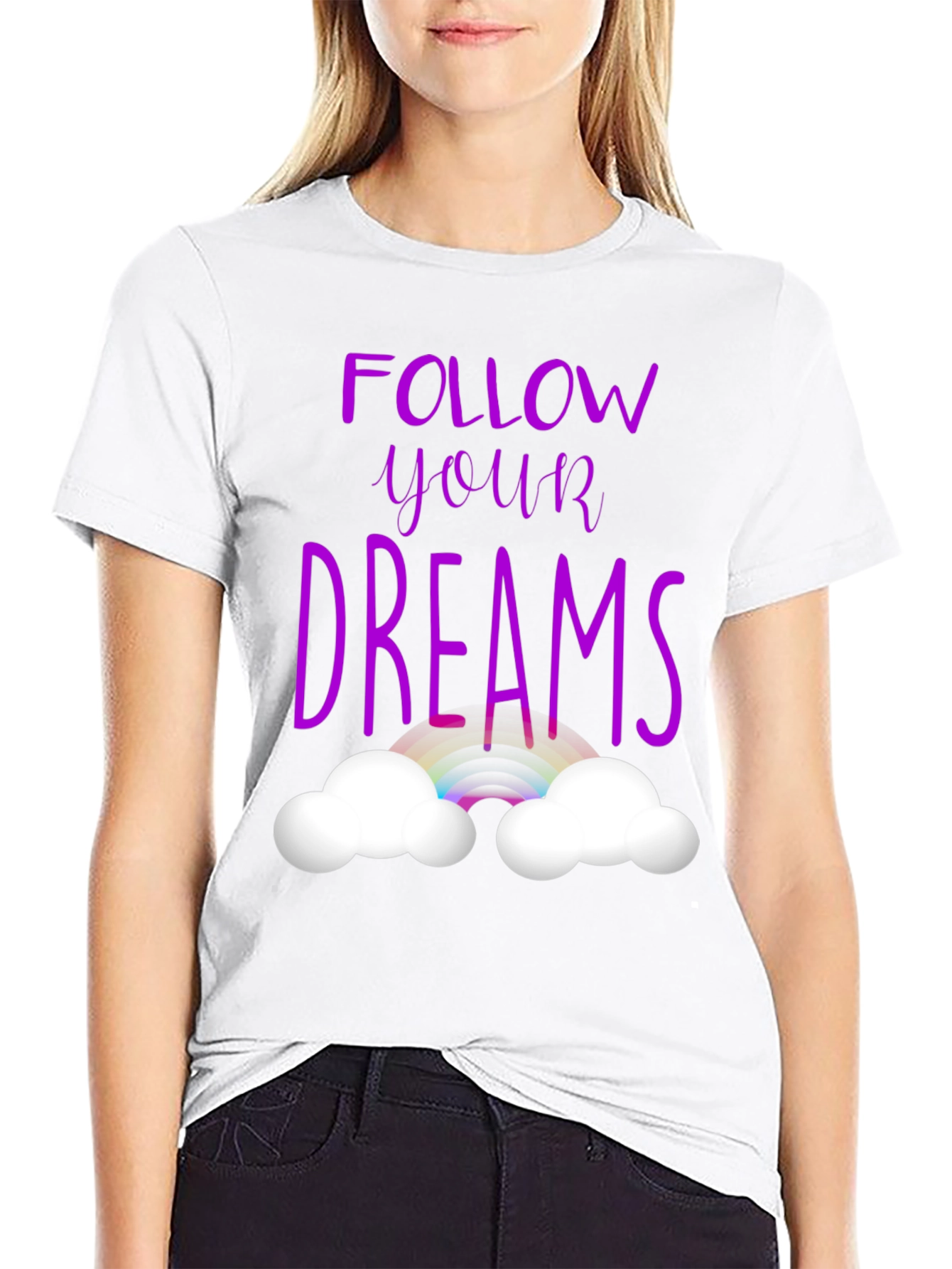 Follow Your Dreams Graphic Tee - Black